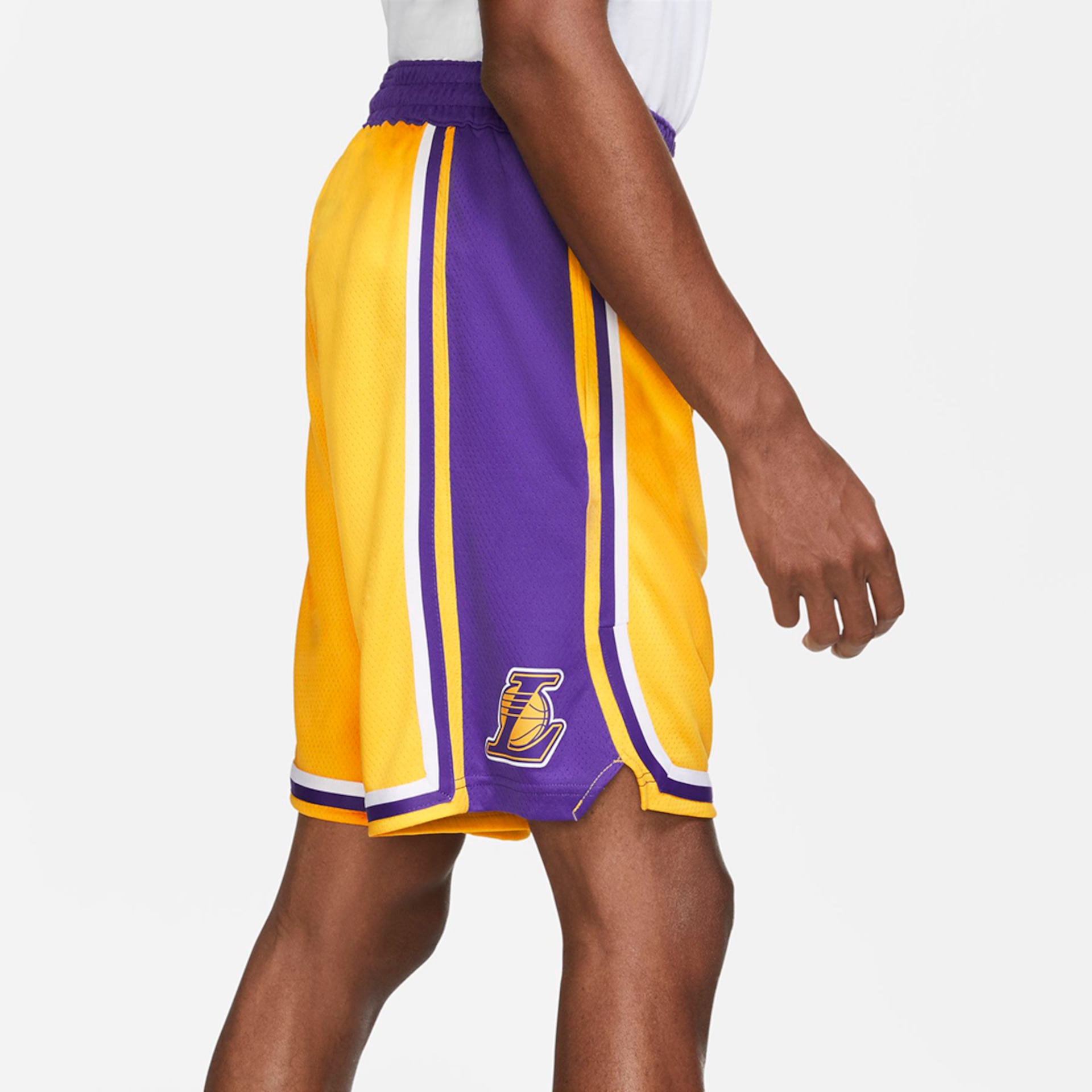 Shorts Nike Los Angeles Lakers Icon Edition Swingman Masculino - Foto 8