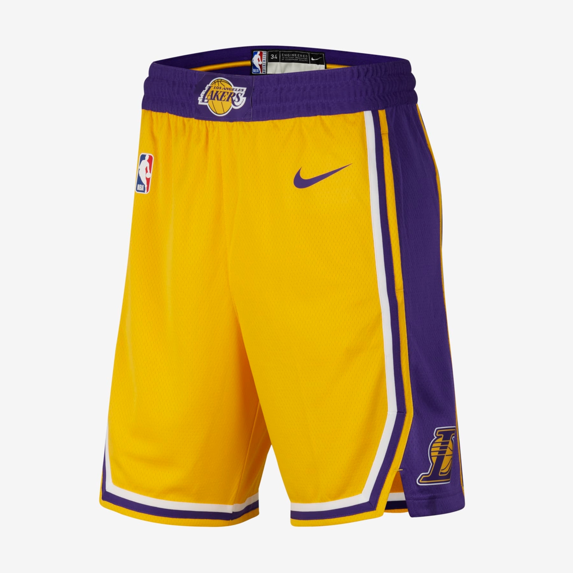 Shorts Nike Los Angeles Lakers Icon Edition Swingman Masculino - Foto 1