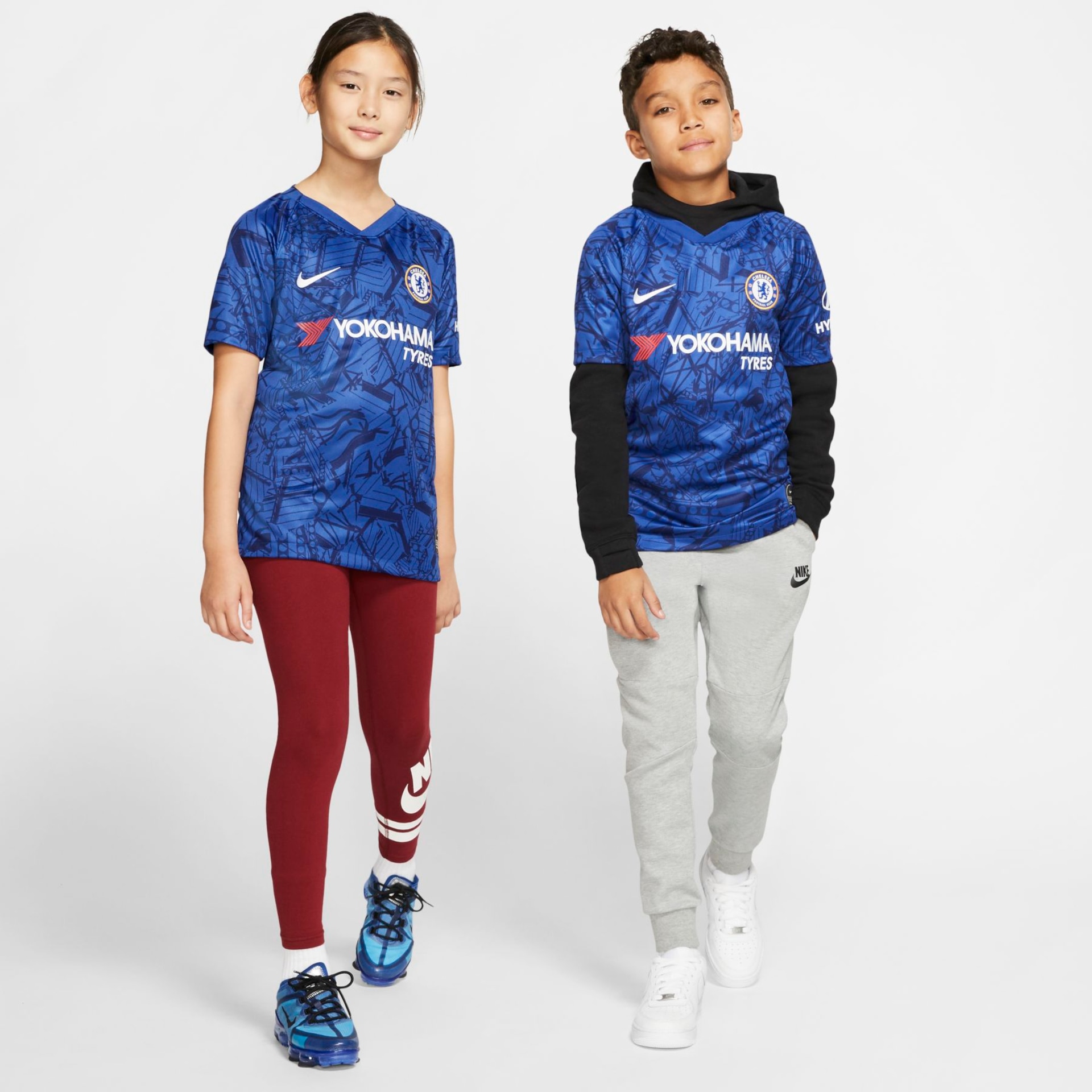 Camisa Nike Chelsea I 2019/20 Torcedor Infantil - Foto 1