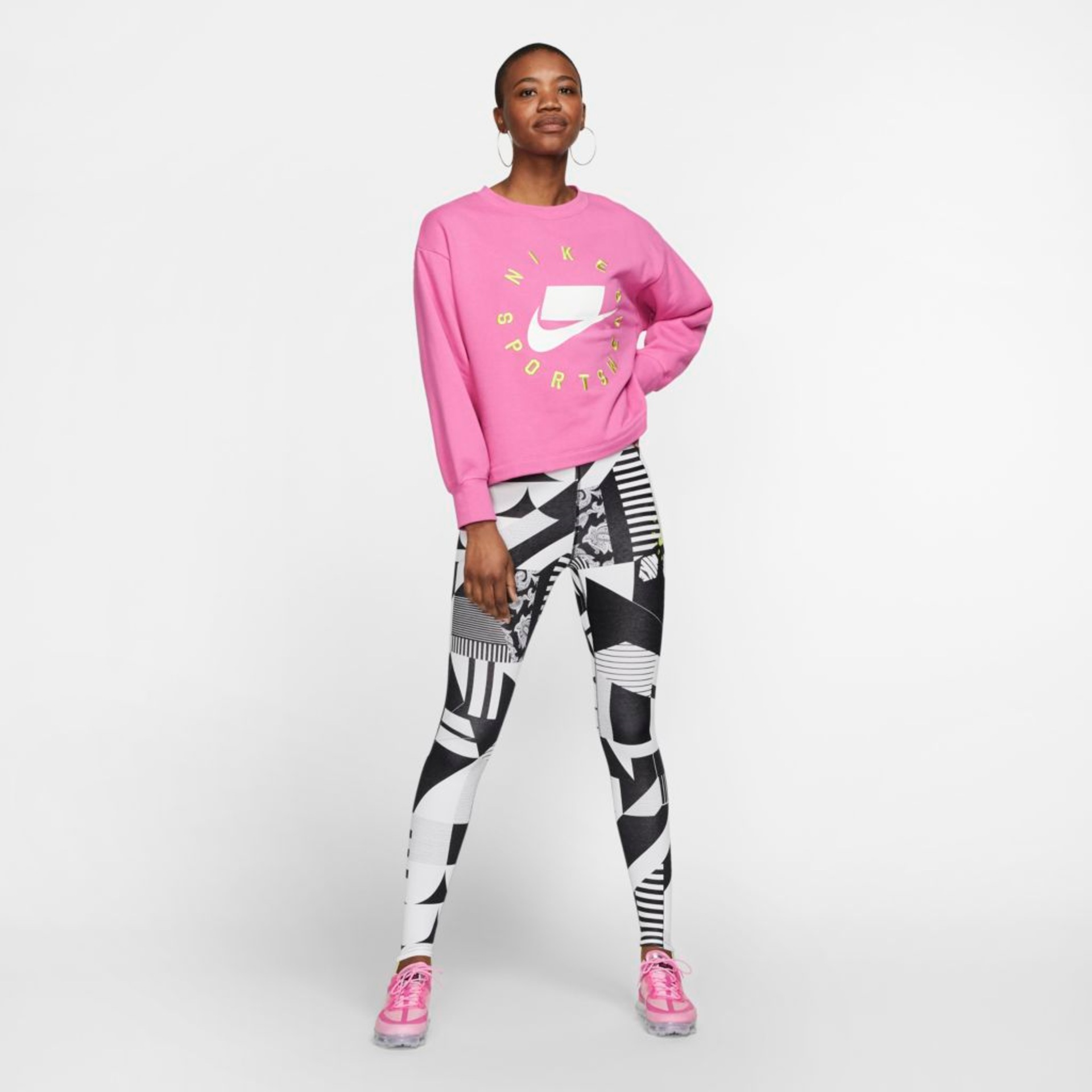 Blusão Nike Sportswear French Terry Crew Feminino - Foto 5