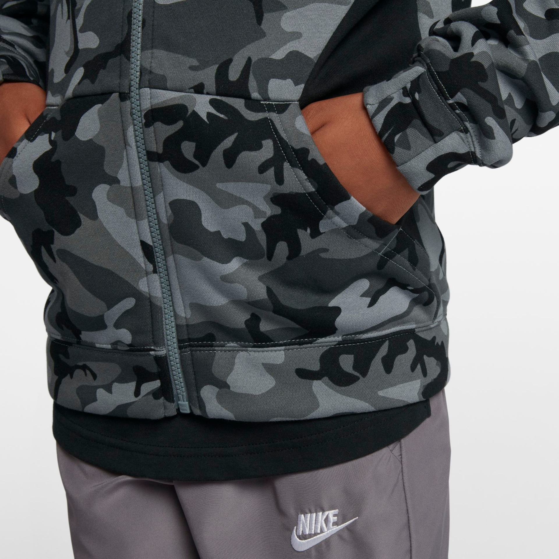 Jaqueta Nike Sportswear Club Fleece Infantil - Foto 5