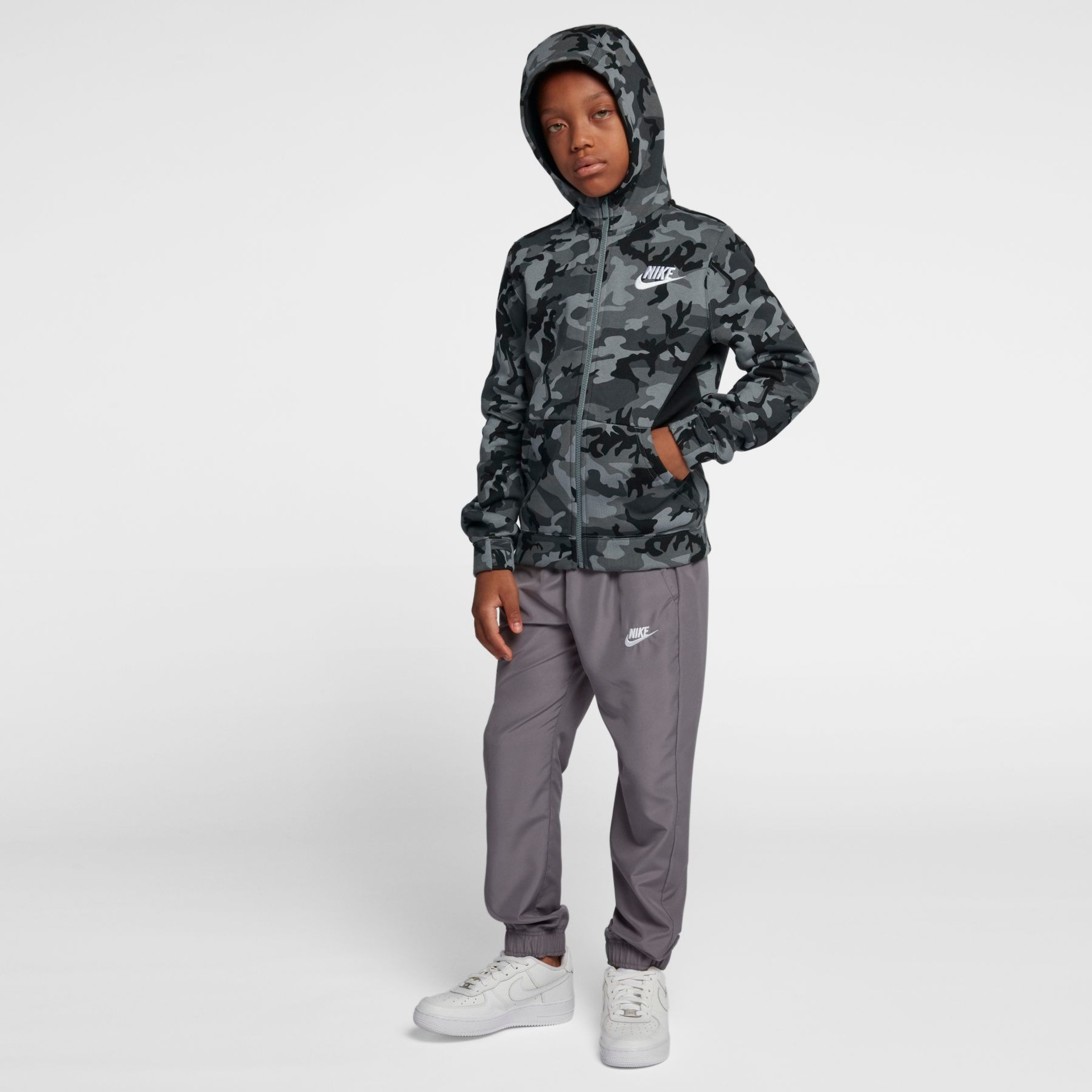 Jaqueta Nike Sportswear Club Fleece Infantil - Foto 7