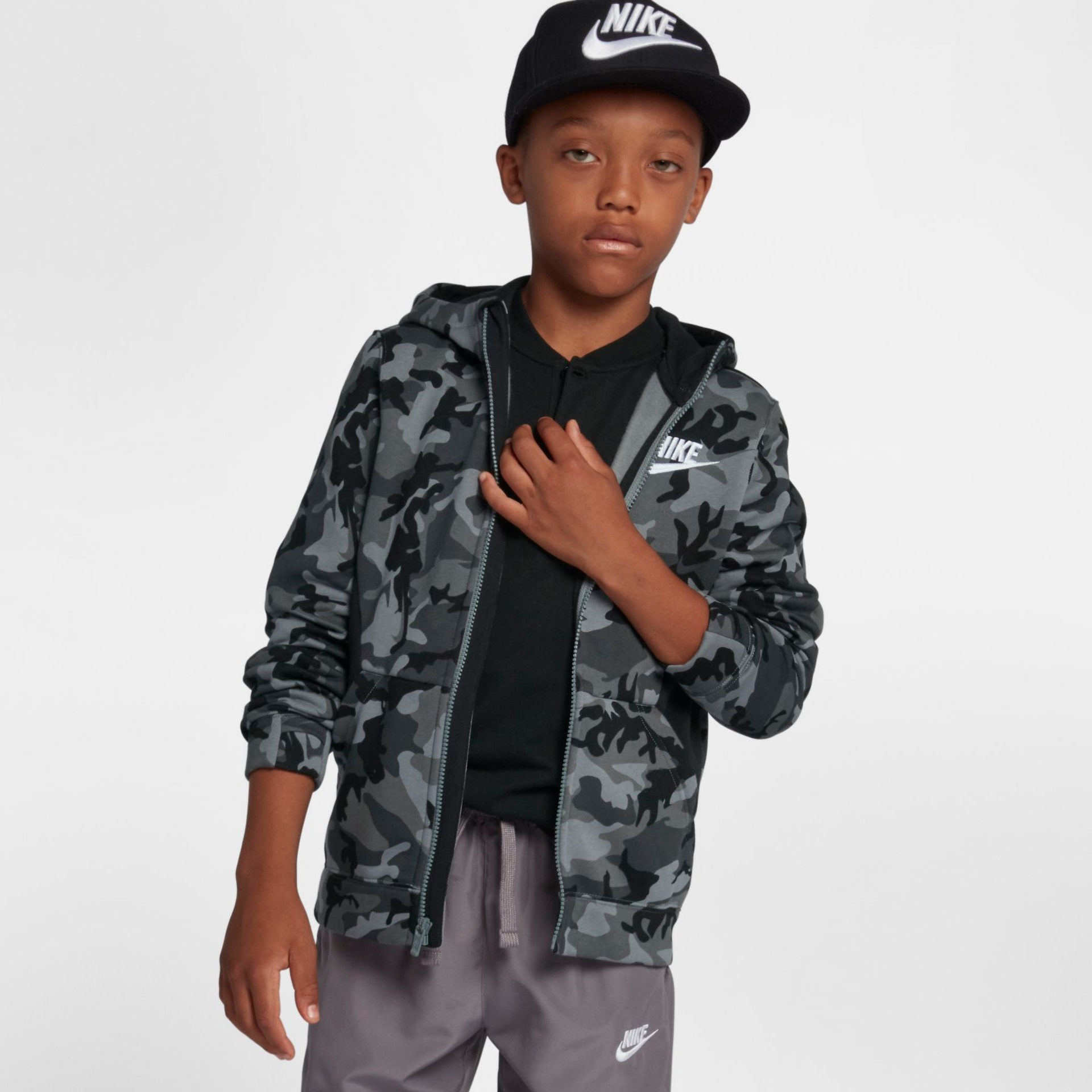 Jaqueta Nike Sportswear Club Fleece Infantil - Foto 1