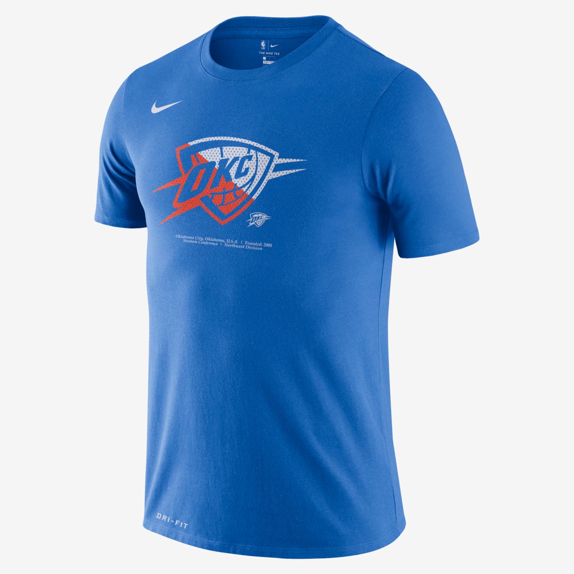 Camiseta Oklahoma City Thunder Nike Dri-FIT Masculina - Foto 1
