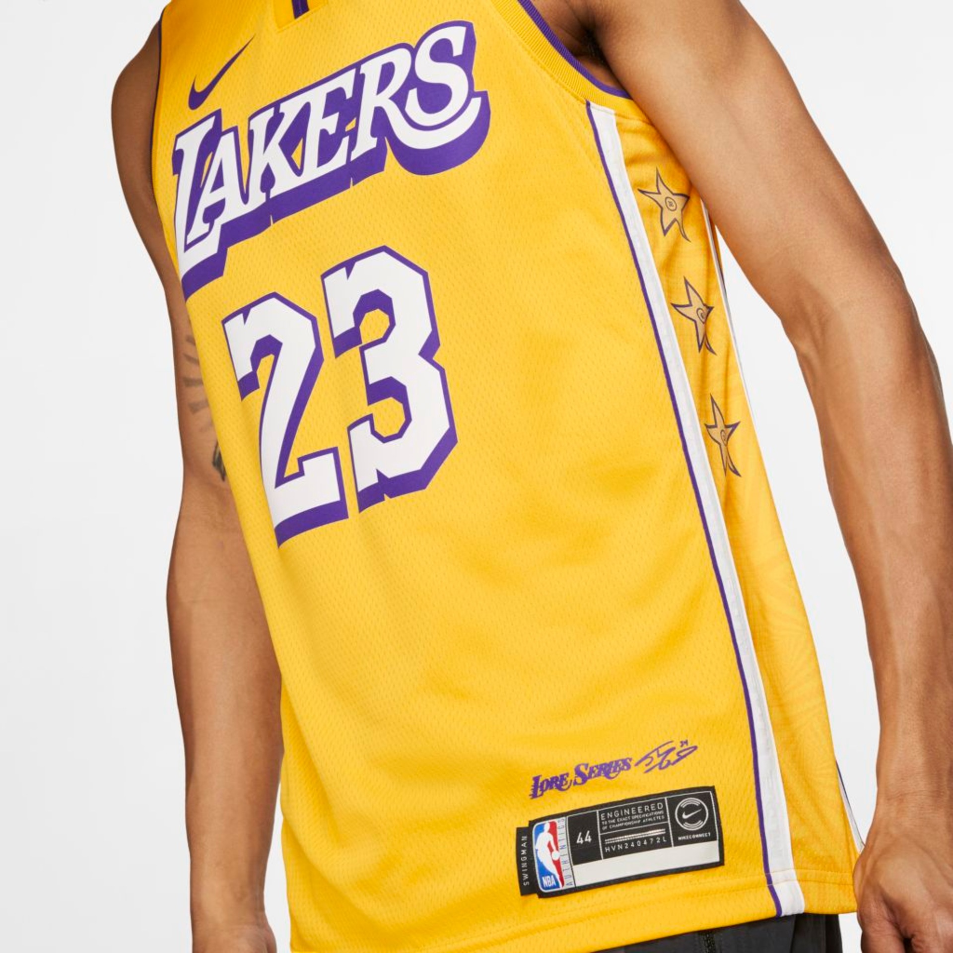 Regata Nike LeBron James Lakers City Edition Unissex - Foto 6
