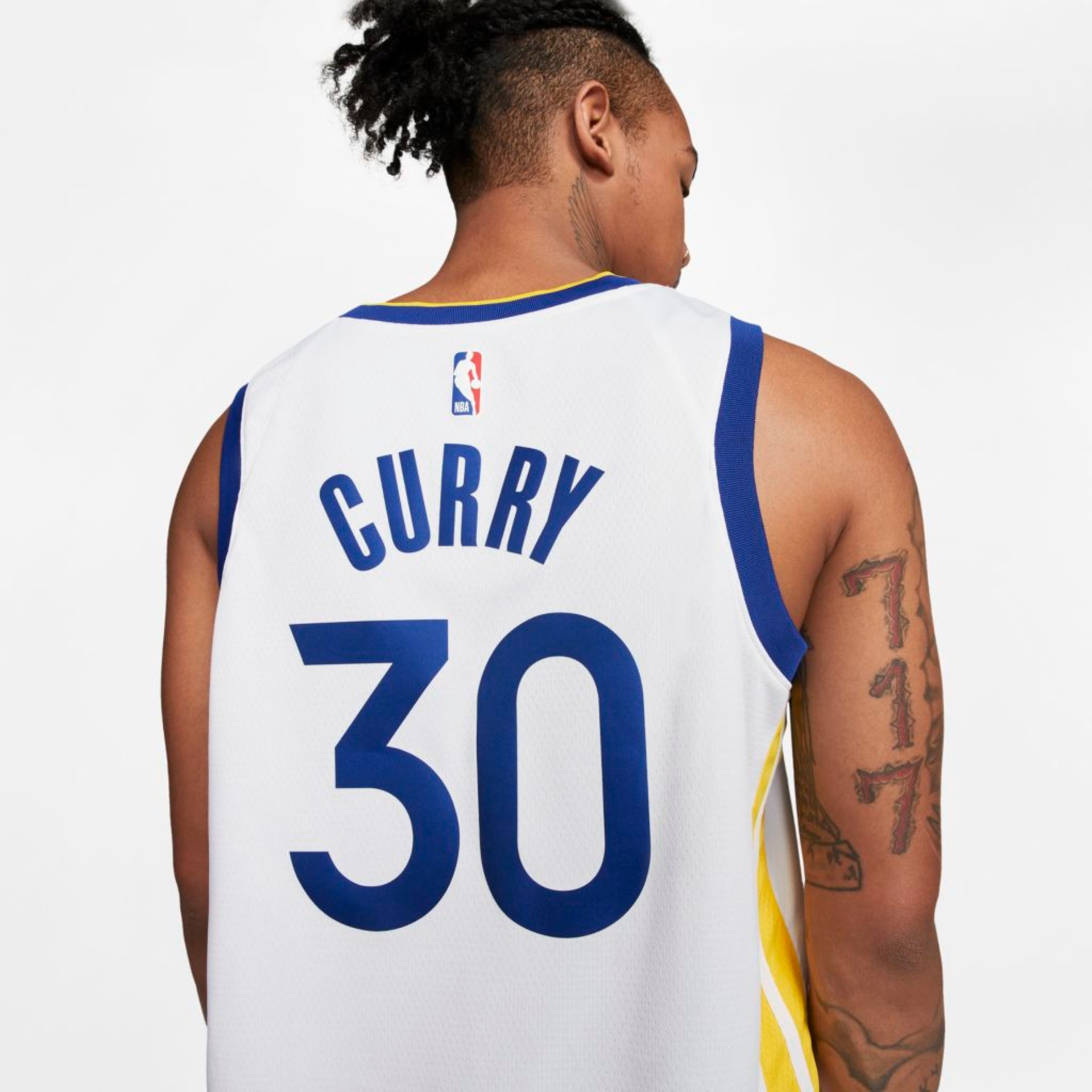 Regata Nike Stephen Curry Association Edition Swingman (Golden State Warriors) Masculina - Foto 6