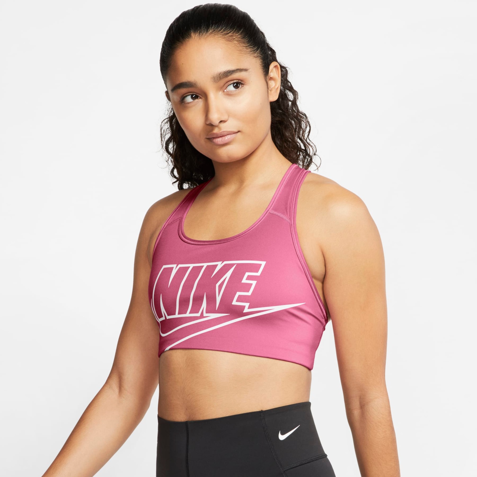 Top Nike Dri-FIT Swoosh Feminino - Foto 1