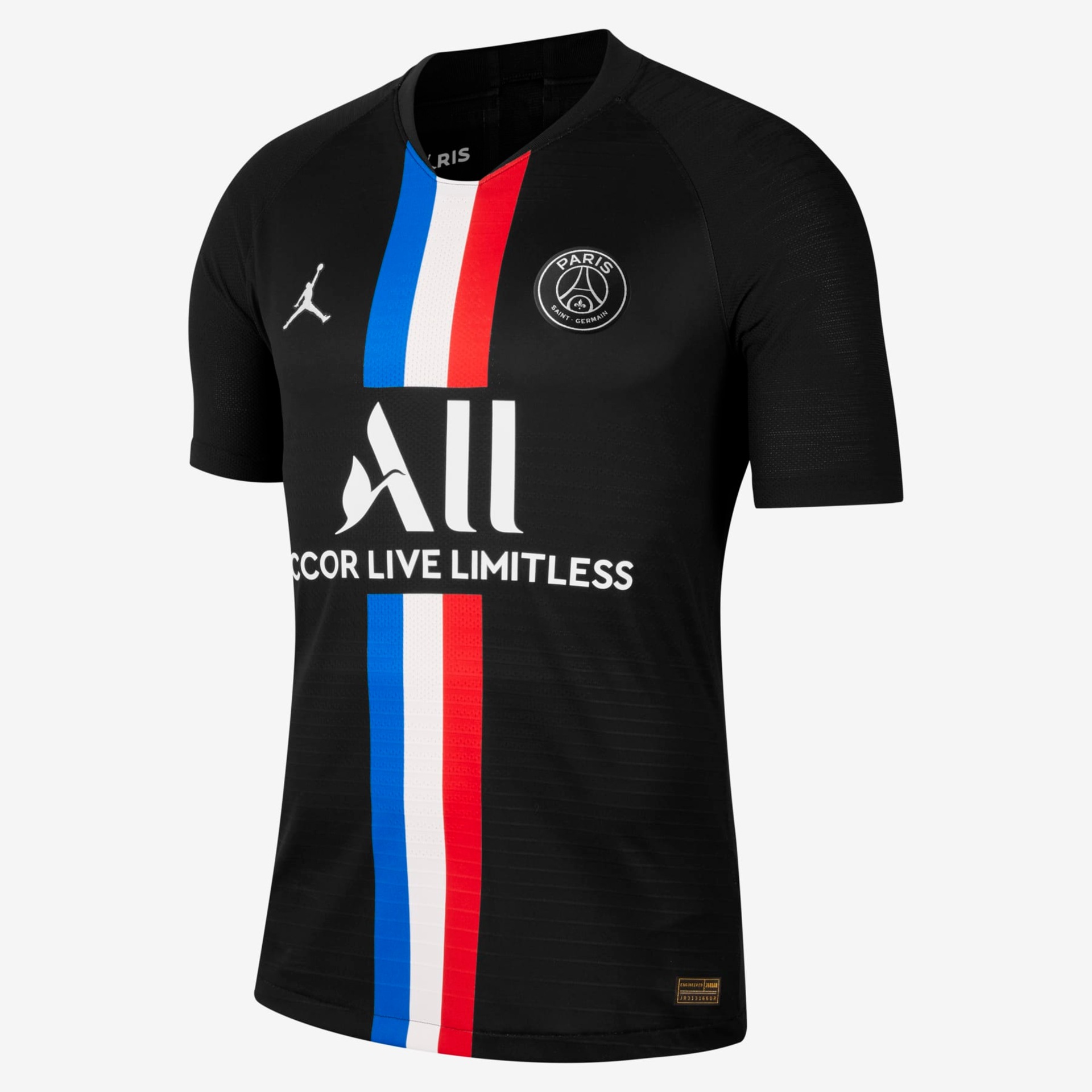 Camisa Jordan x PSG 2019/20 IV Jogador Masculina - Foto 1
