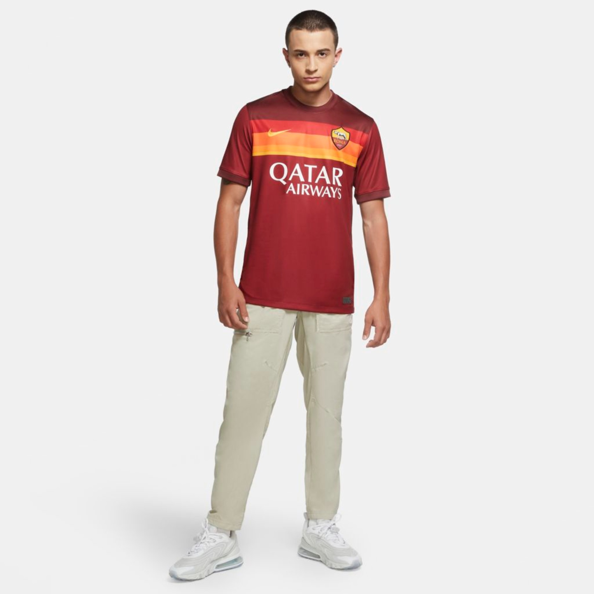 Camiseta Nike Roma I 2020/21 Torcedor Pro Masculina - Foto 6
