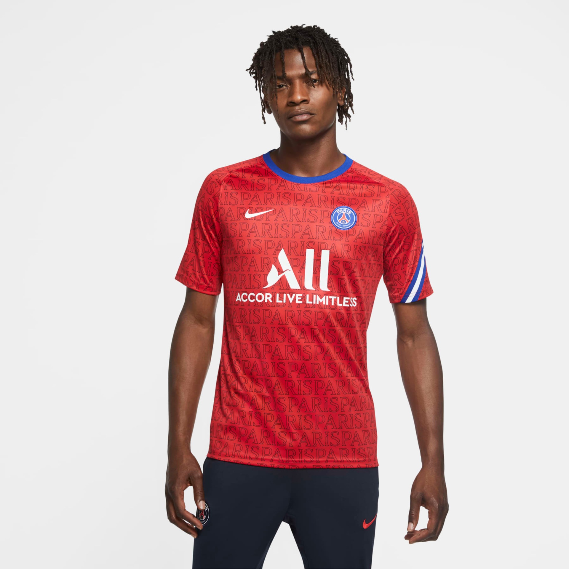Camisa Nike PSG Pré Jogo 2020/21 Masculina - Foto 1