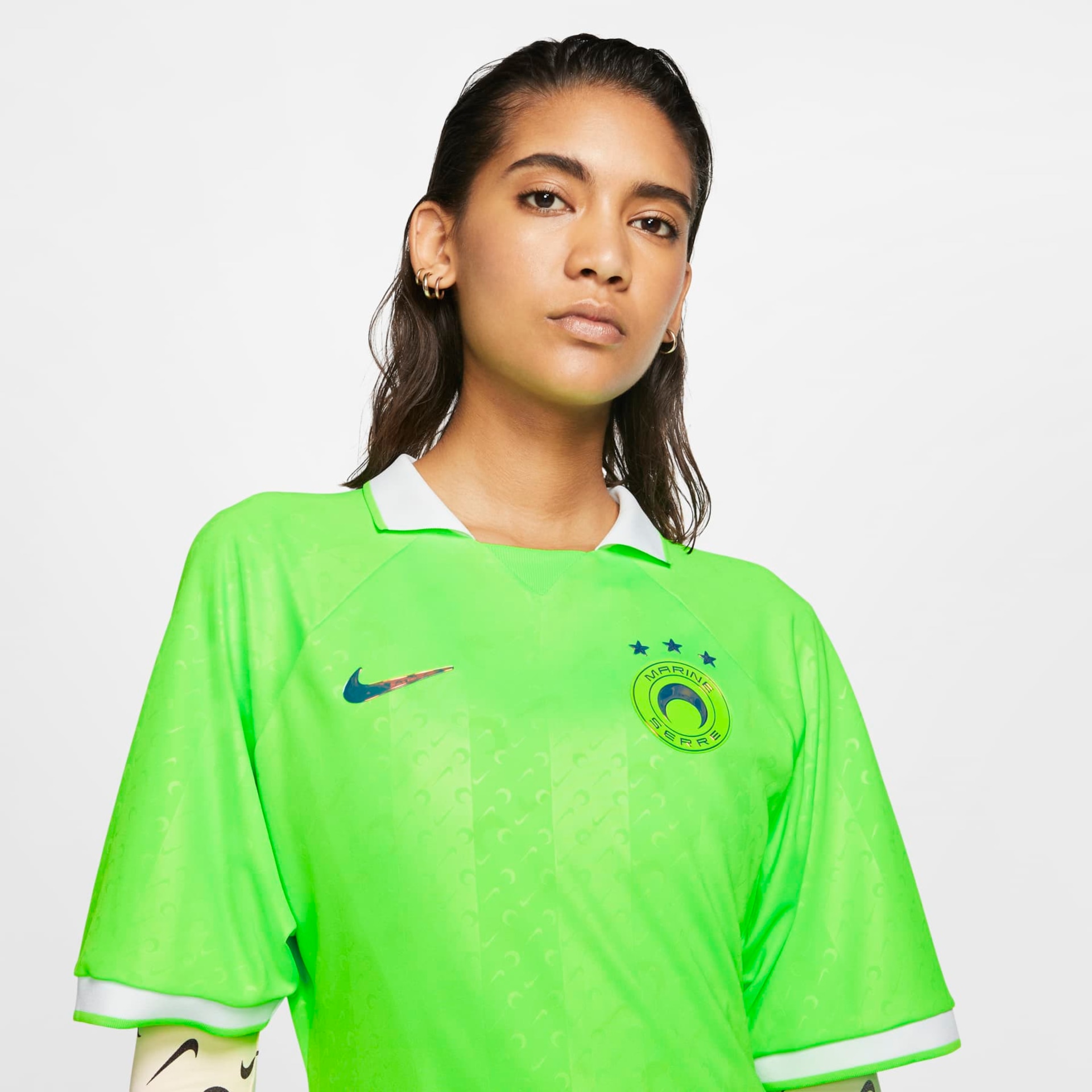 Camisa Nike x Marine Serre Feminina - Foto 3