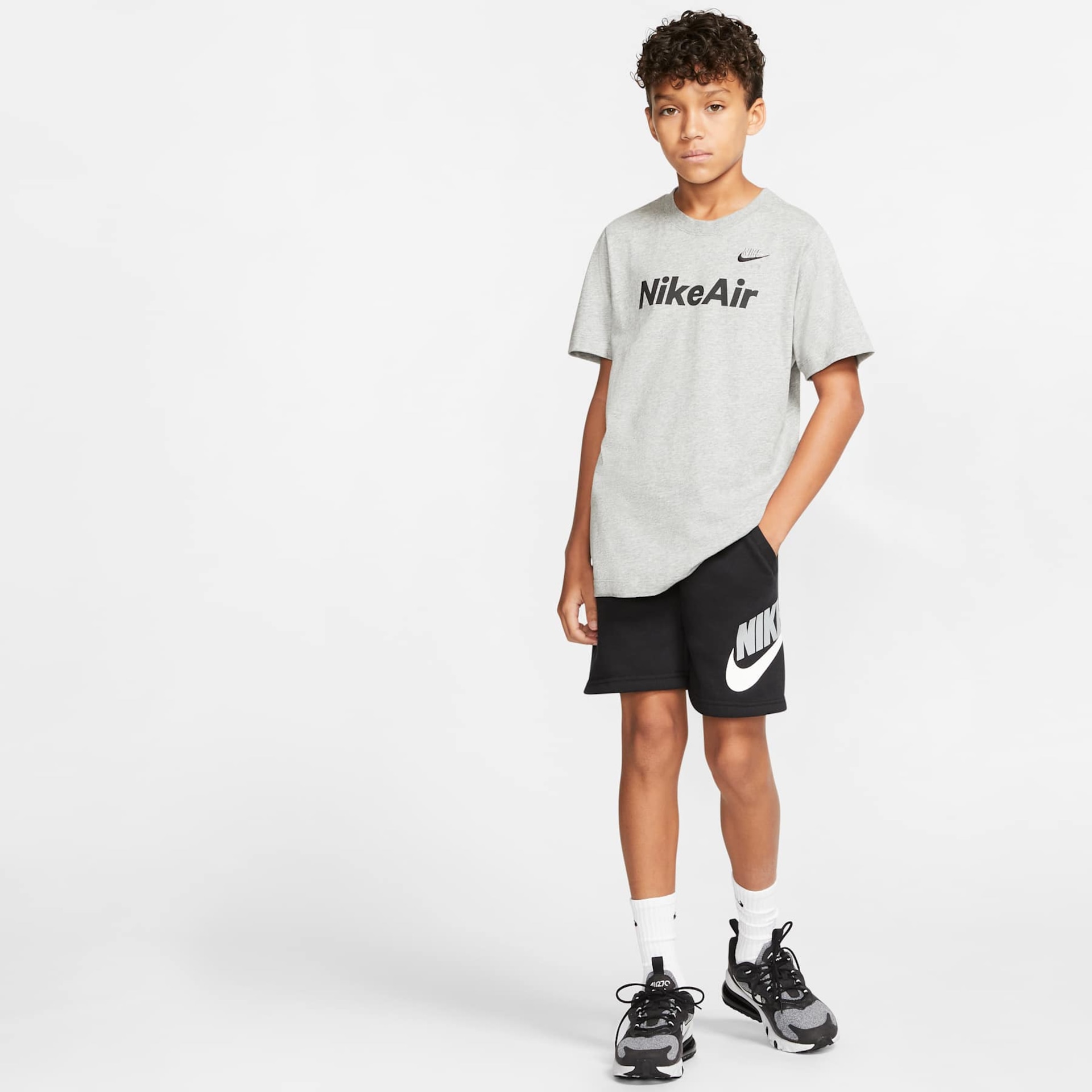 Shorts Nike Sportswear Club Fleece Infantil - Foto 3