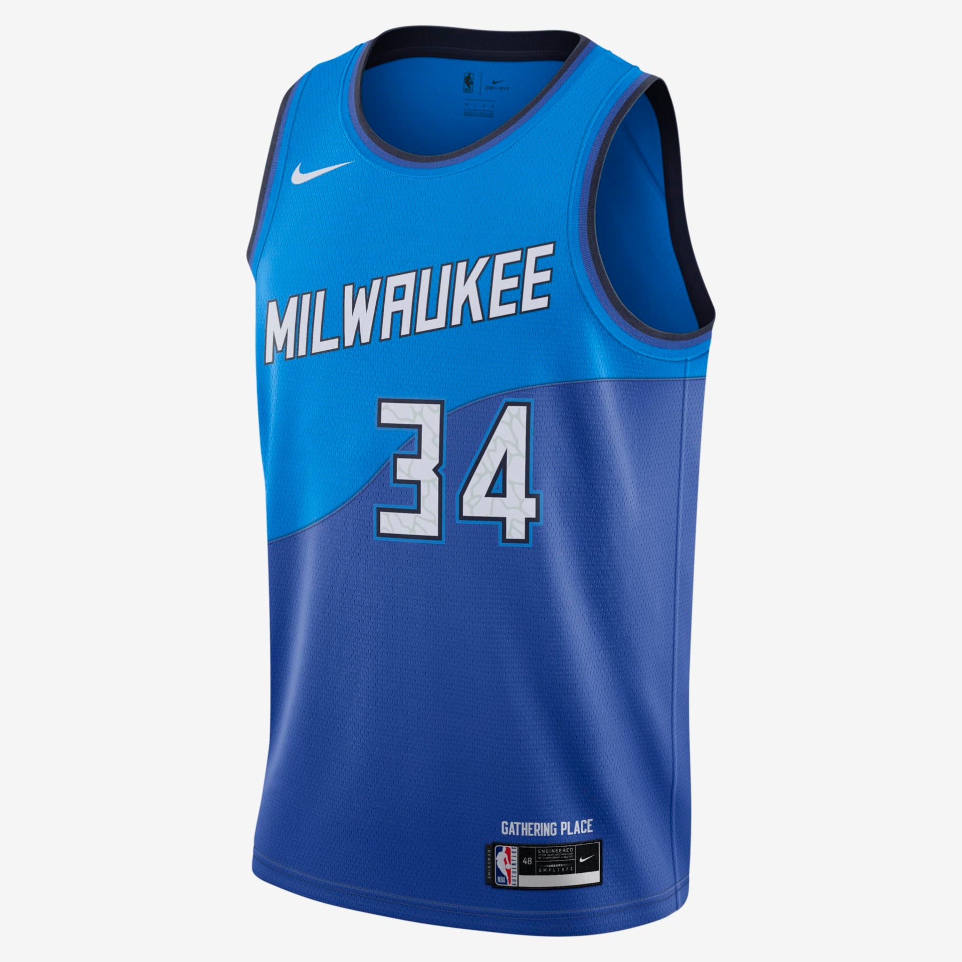 Regata Nike Milwaukee Bucks Swingman City Edition Masculina - Foto 1