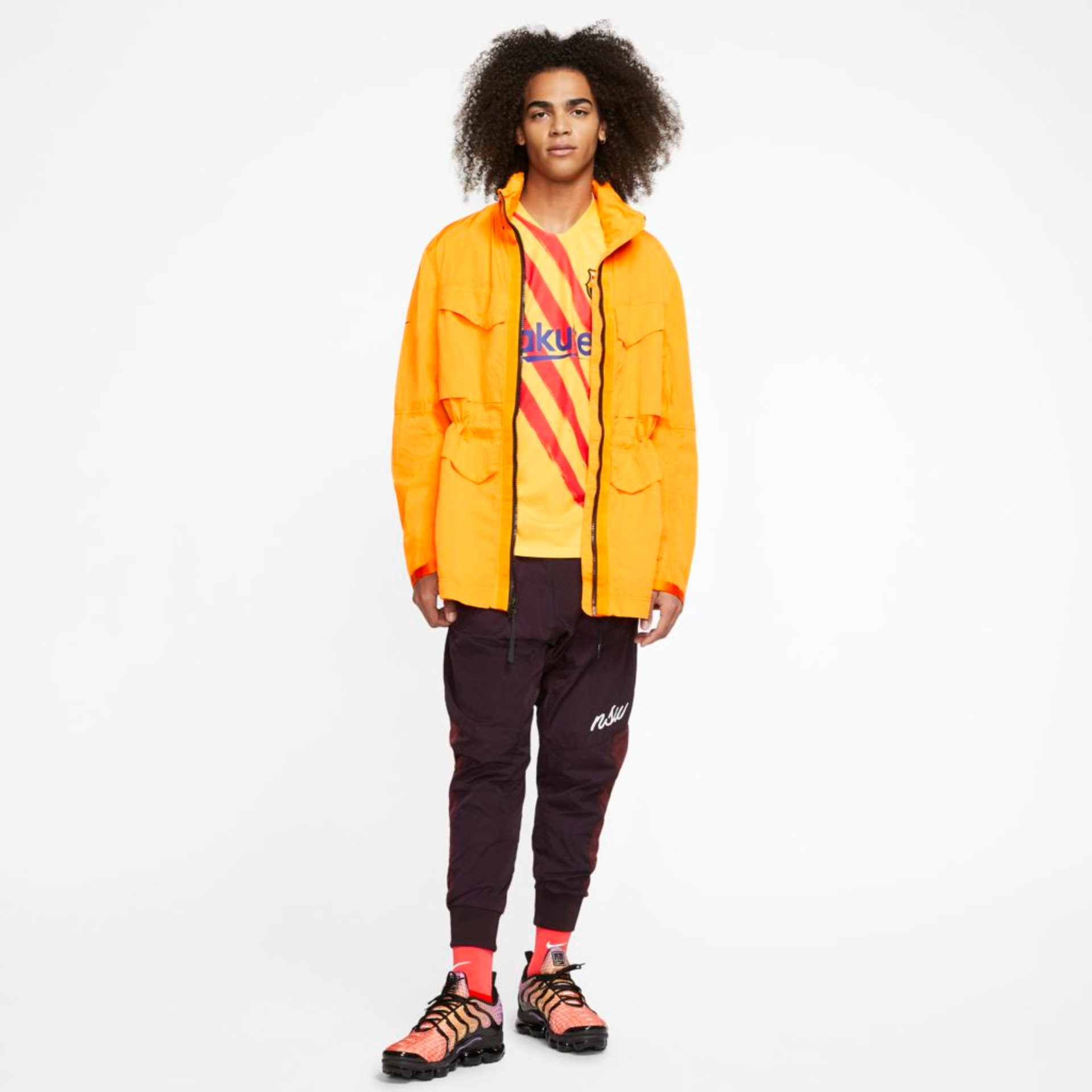 Camisa Nike Barcelona "Senyera" 2019/20 Torcedor Pro Masculina - Foto 5