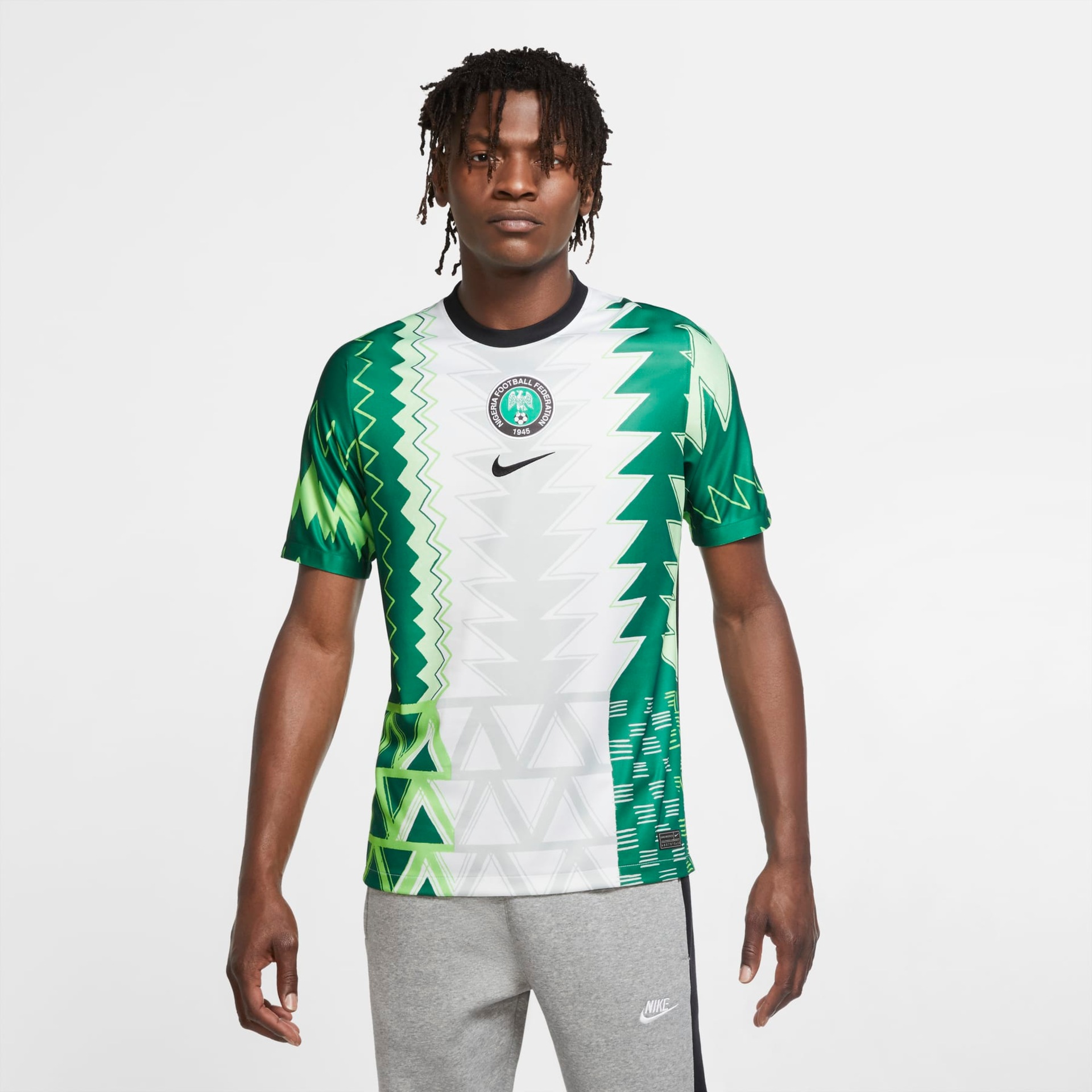 Camisa Nike Nigéria I 2020/21 Torcedor Pro Masculina - Foto 1