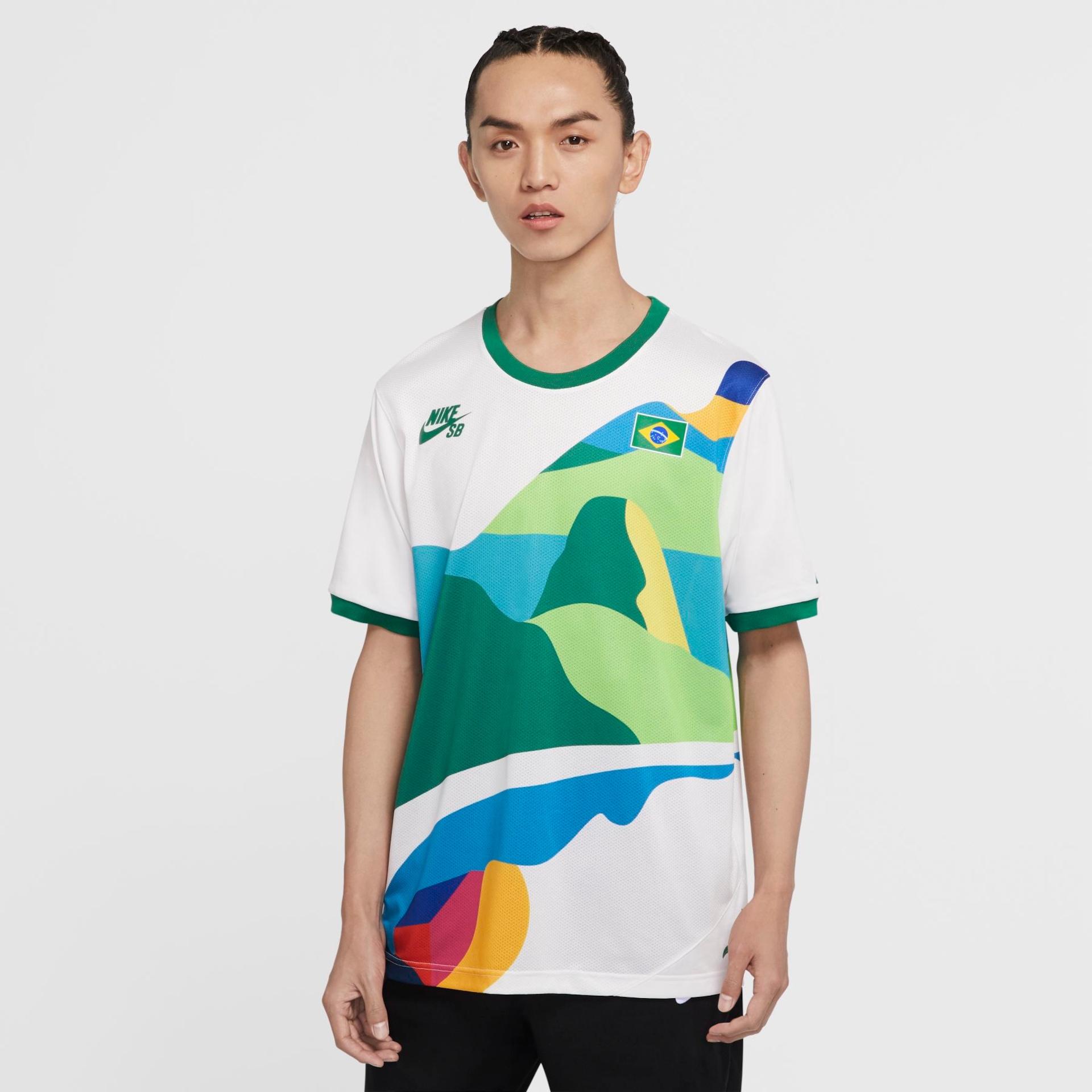 Camiseta Nike SB Brasil Ring Masculina - Foto 1