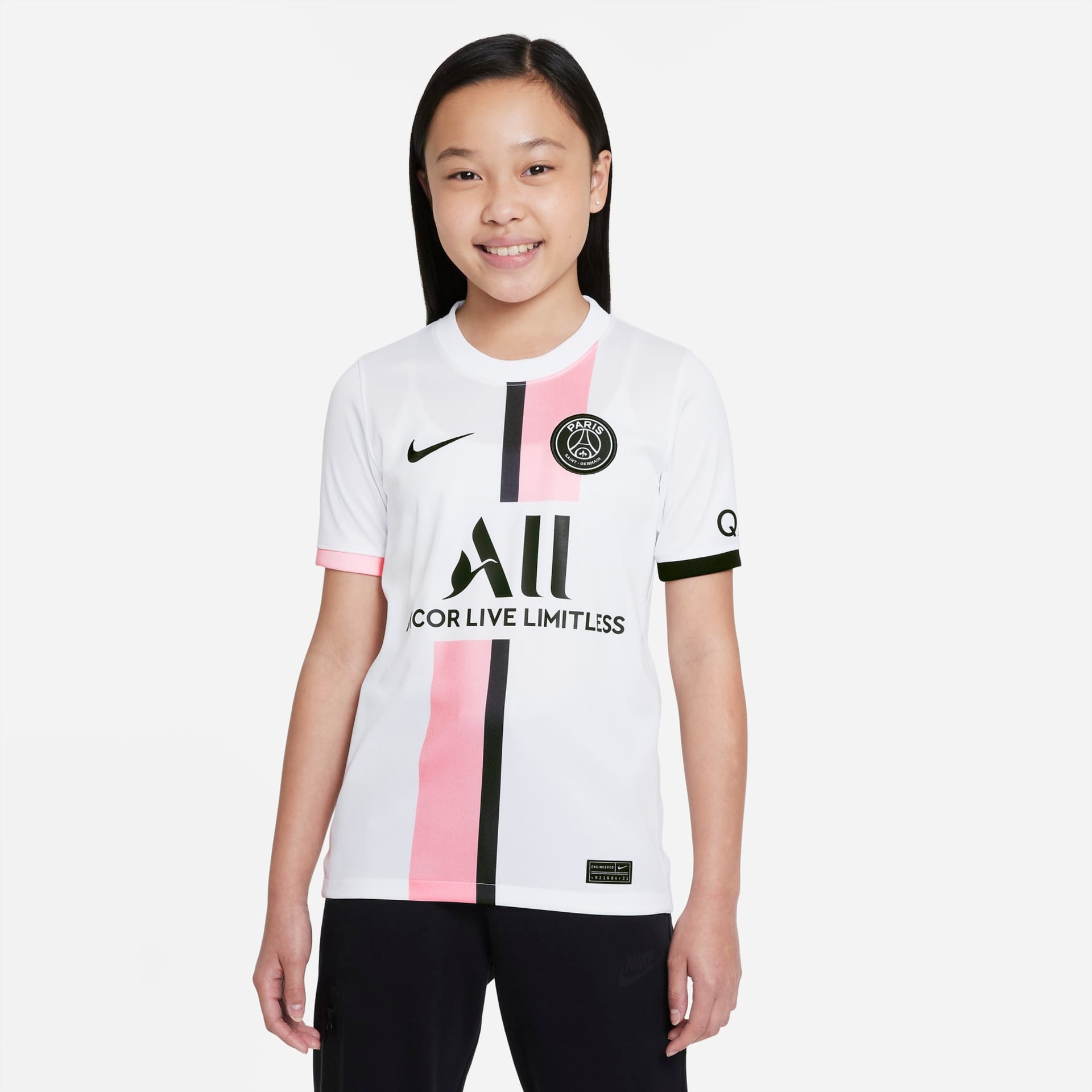 Camiseta Nike PSG II 2021/22 Torcedor Infantil - Foto 1