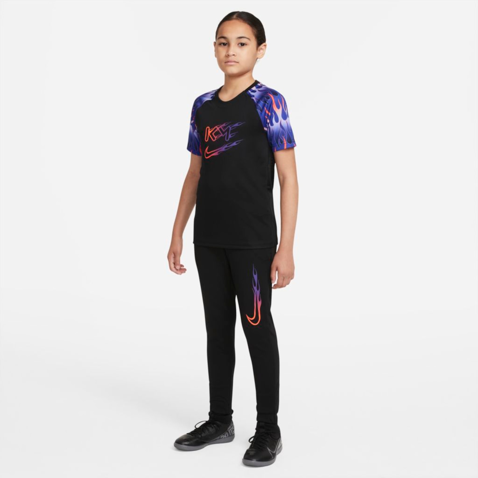 Camiseta Nike Dri-FIT Kylian Mbappé Infantil - Foto 4