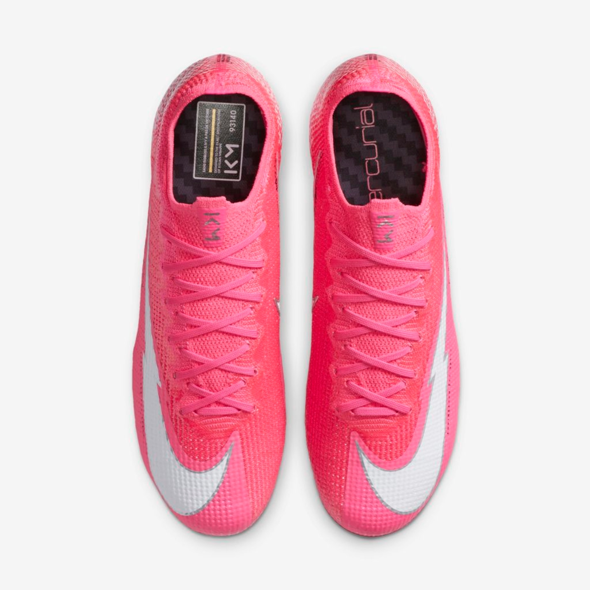 Chuteira Nike Mercurial Vapor 13 Elite Mbappé Rosa Campo - Foto 4