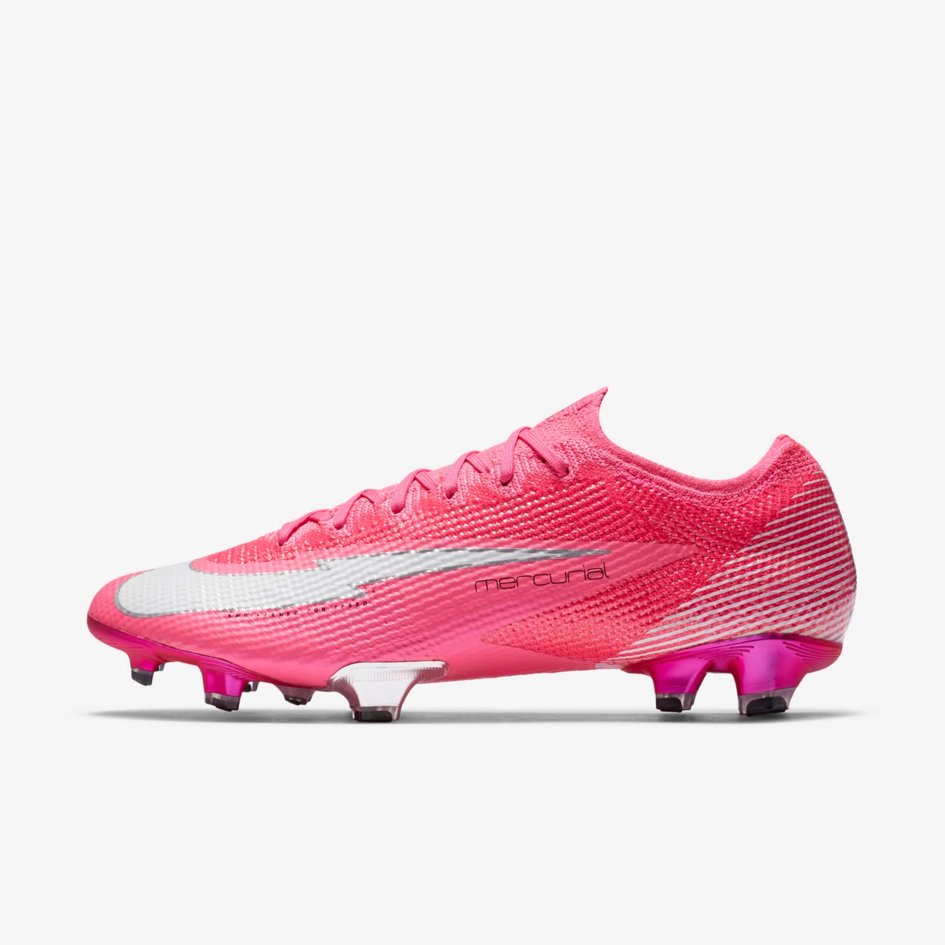 Chuteira Nike Mercurial Vapor 13 Elite Mbappé Rosa Campo - Foto 1
