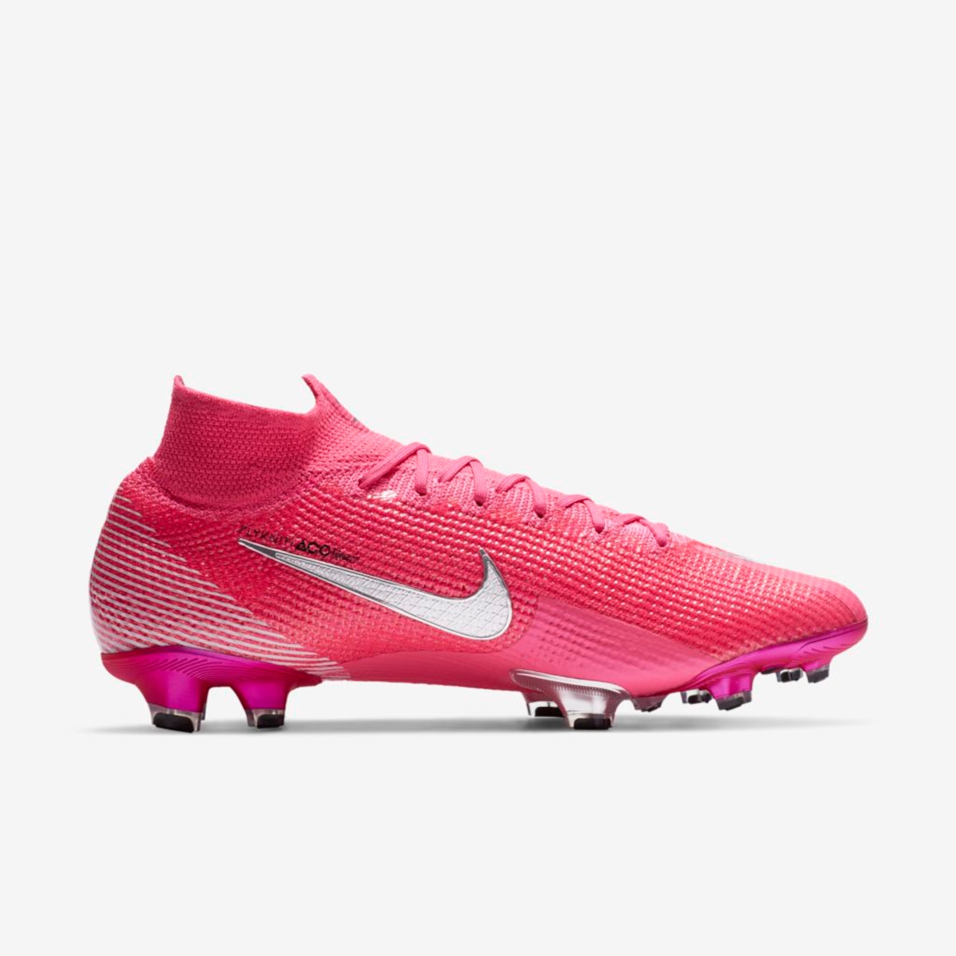 Chuteira Nike Mercurial Superfly 7 Elite Mbappé Rosa Campo - Foto 3