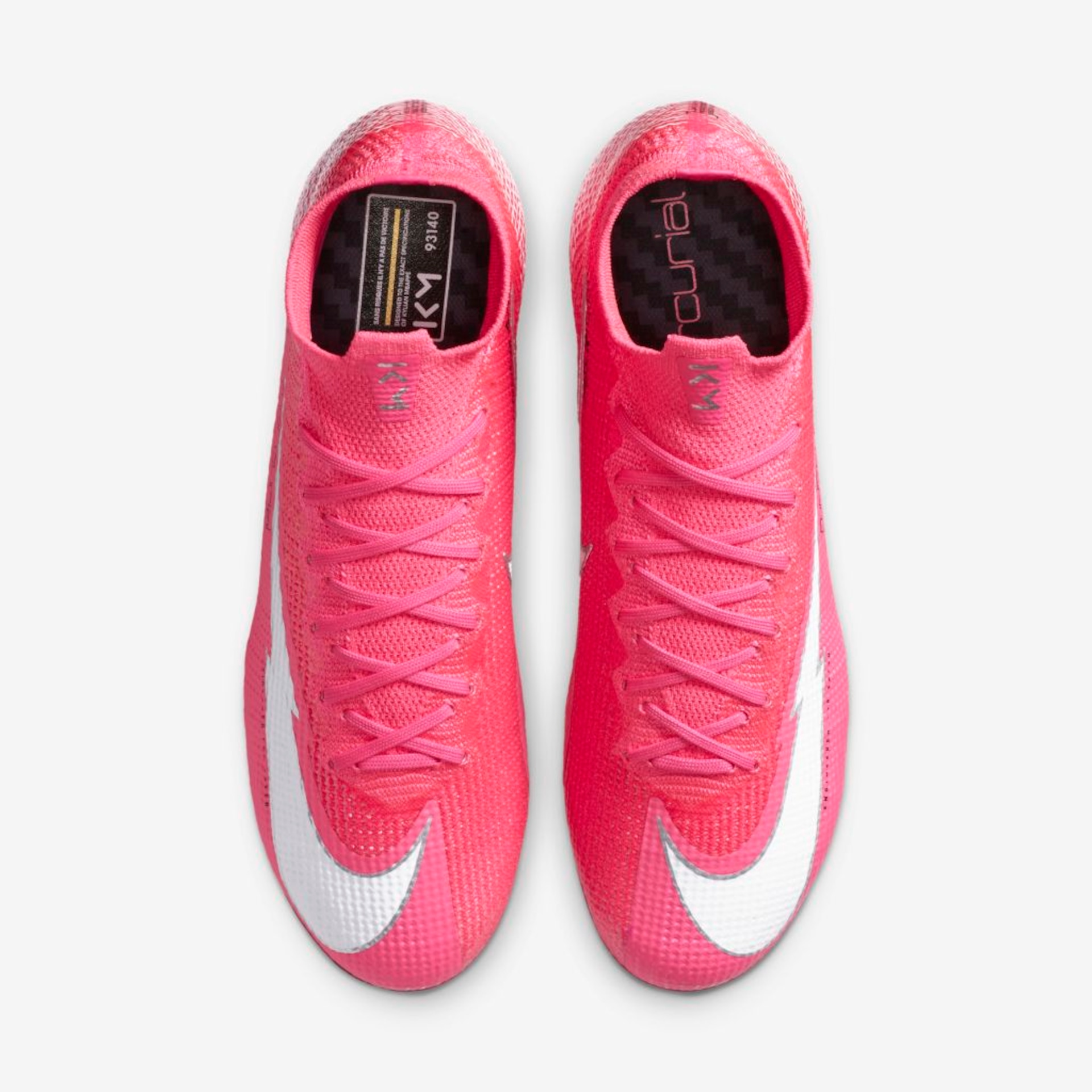 Chuteira Nike Mercurial Superfly 7 Elite Mbappé Rosa Campo - Foto 4