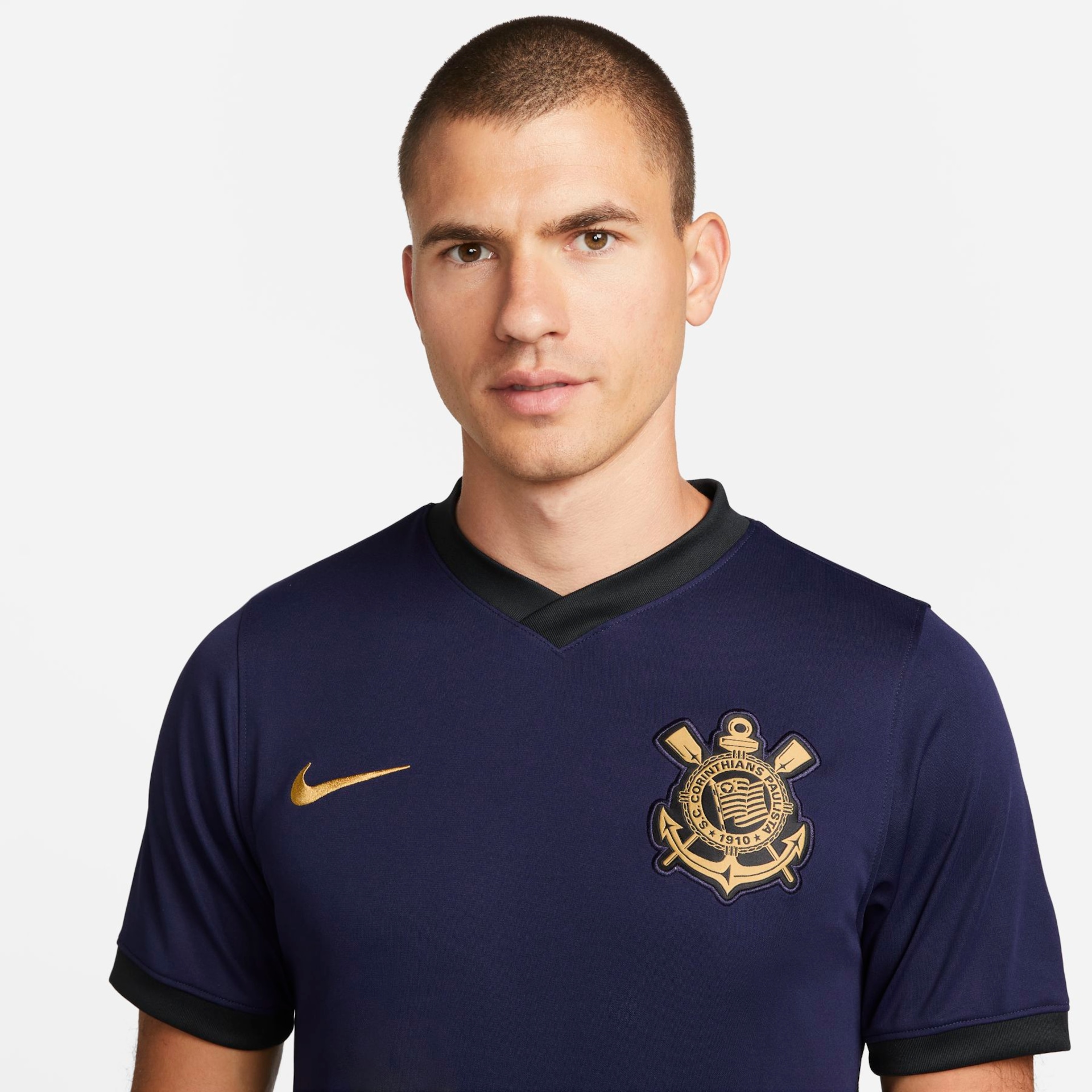 Camiseta Nike Corinthians III 2021/22 Torcedor Pro Masculina - Foto 3