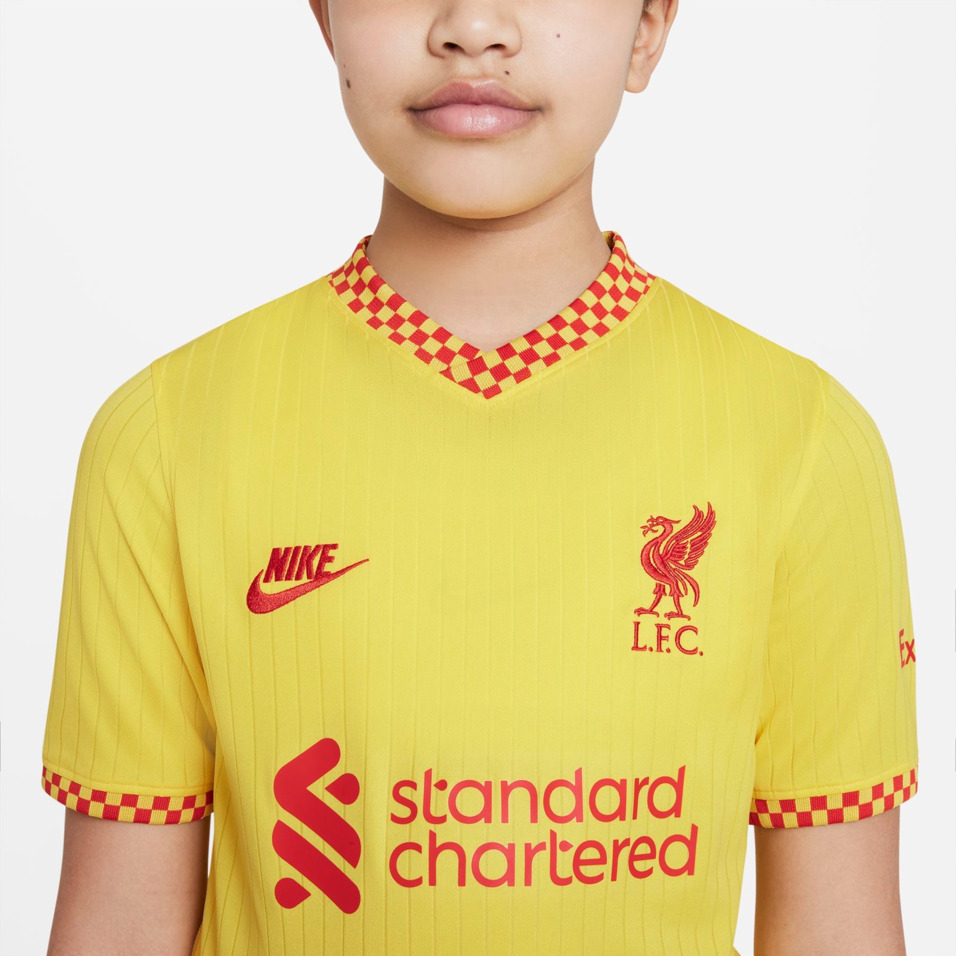 Camiseta Nike Liverpool Nike III 2021/22 Torcedor Pro Infantil - Foto 4