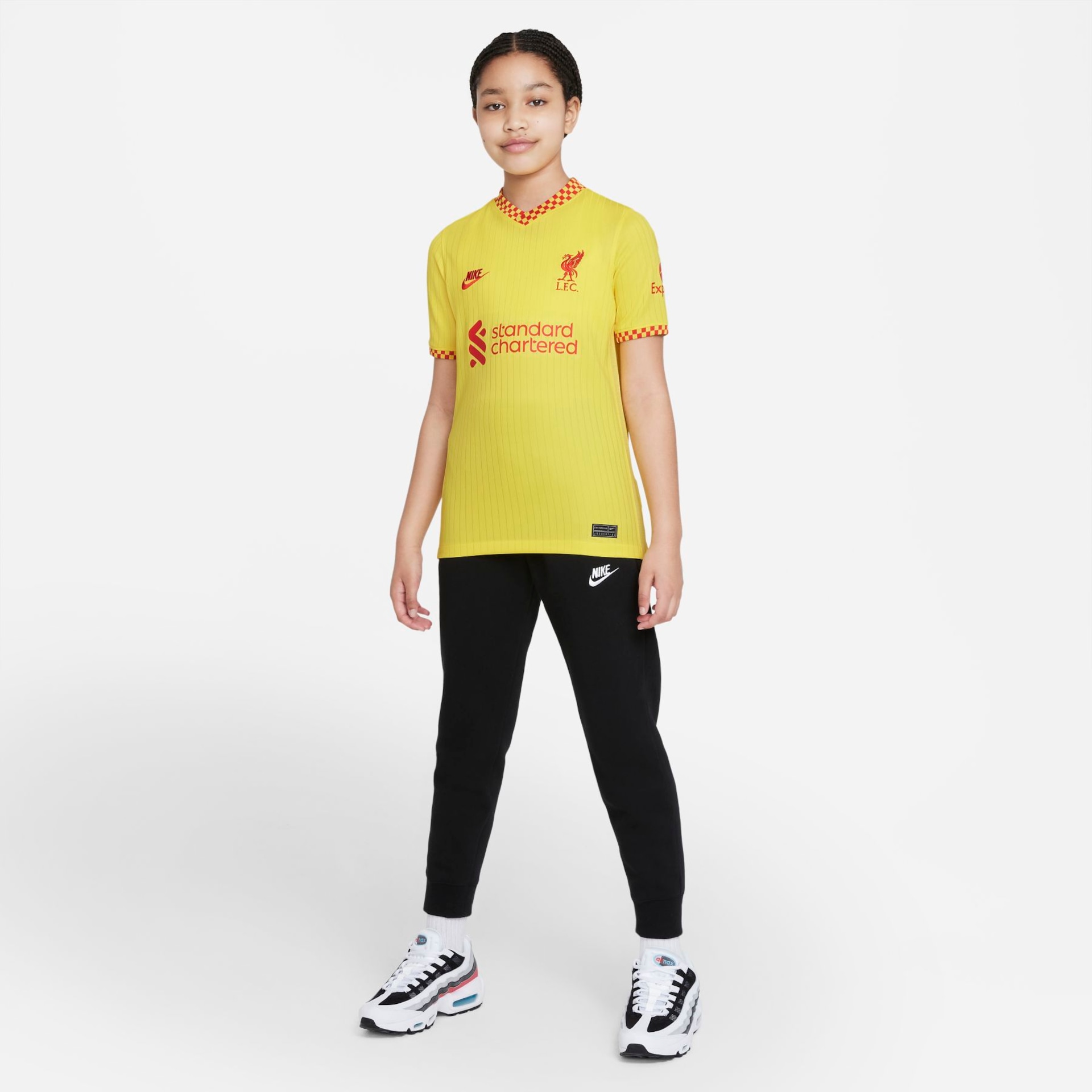 Camiseta Nike Liverpool Nike III 2021/22 Torcedor Pro Infantil - Foto 9