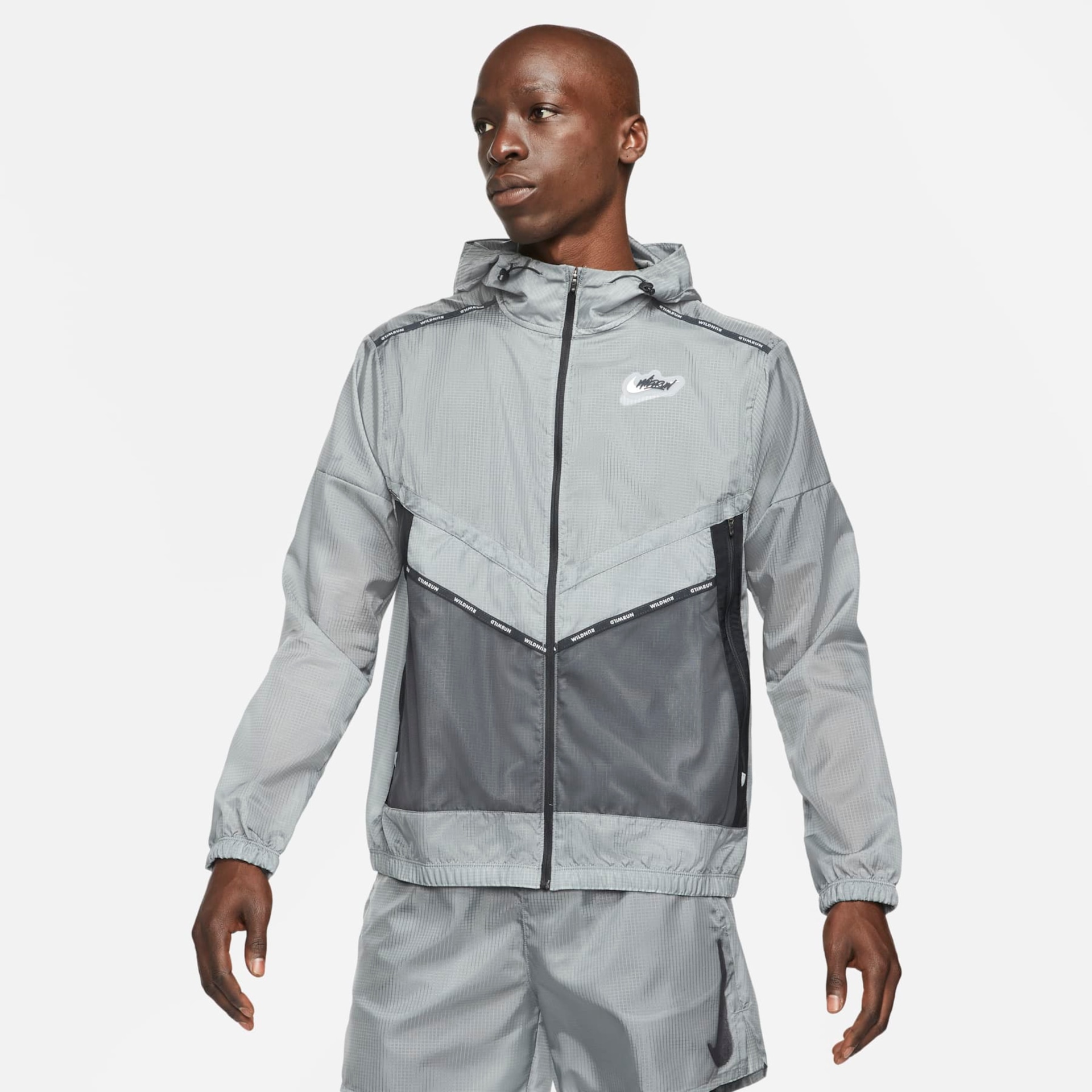 Jaqueta Nike Repel Wild Run Windrunner Masculina - Foto 1