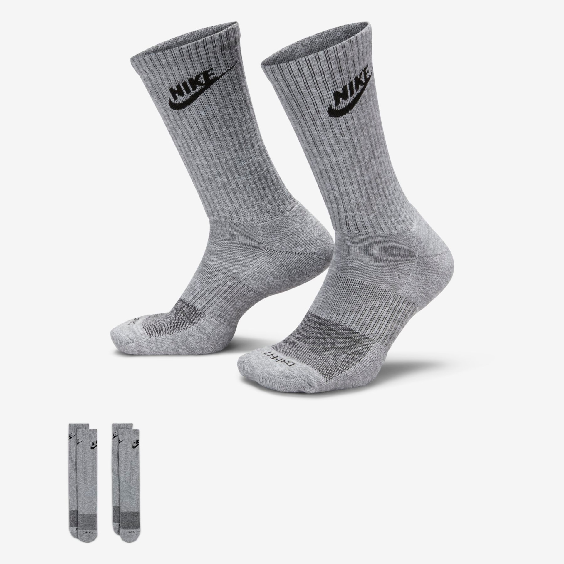 Meia Nike Everyday Plus Cushioned (2 Pares) Unissex - Foto 1