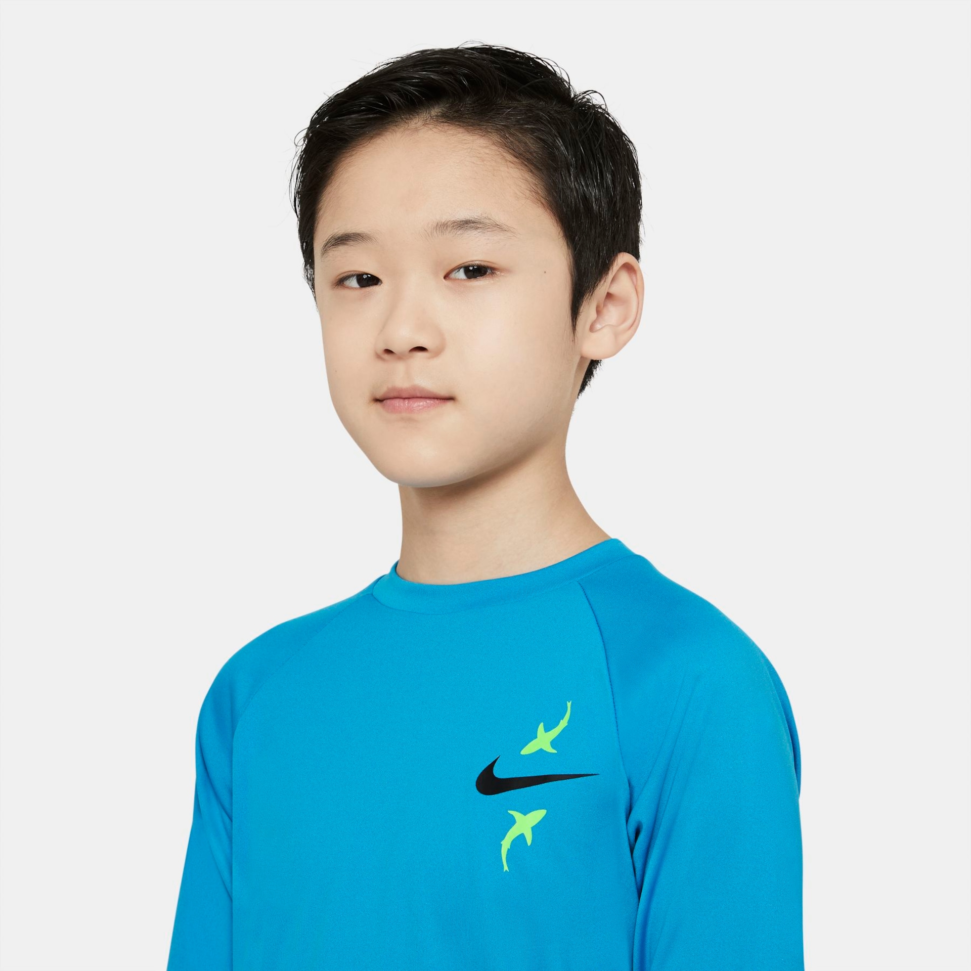 Camiseta Nike Hydroguard Shark UV Infantil - Foto 3
