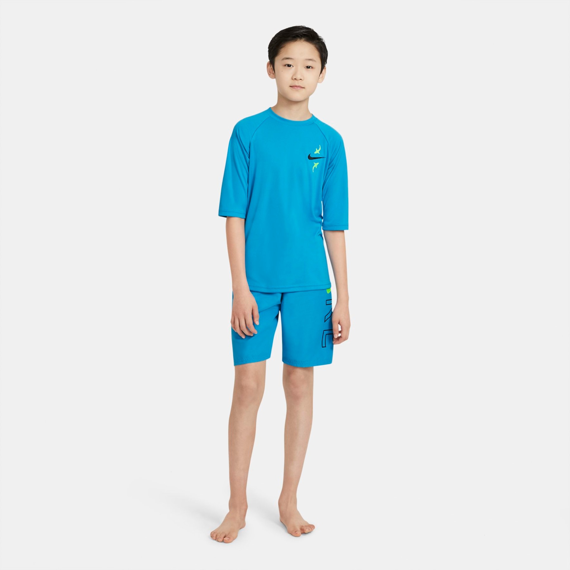 Camiseta Nike Hydroguard Shark UV Infantil - Foto 7