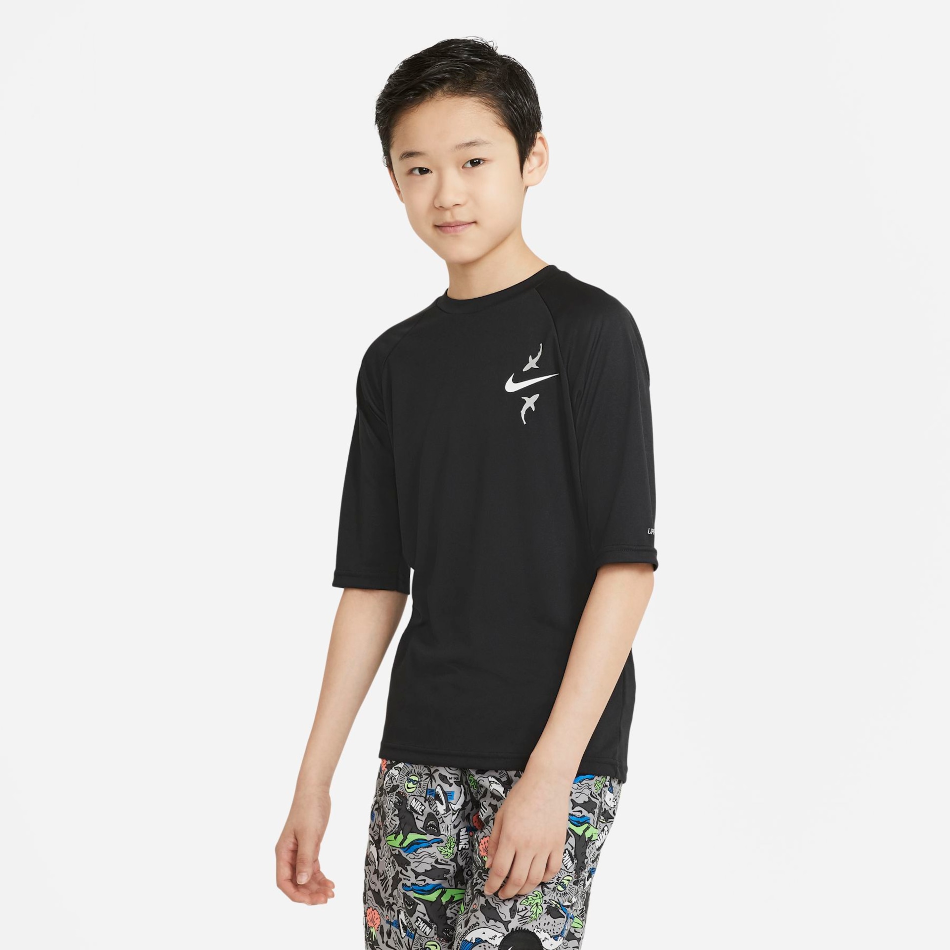 Camiseta Nike Hydroguard Shark UV Infantil - Foto 1