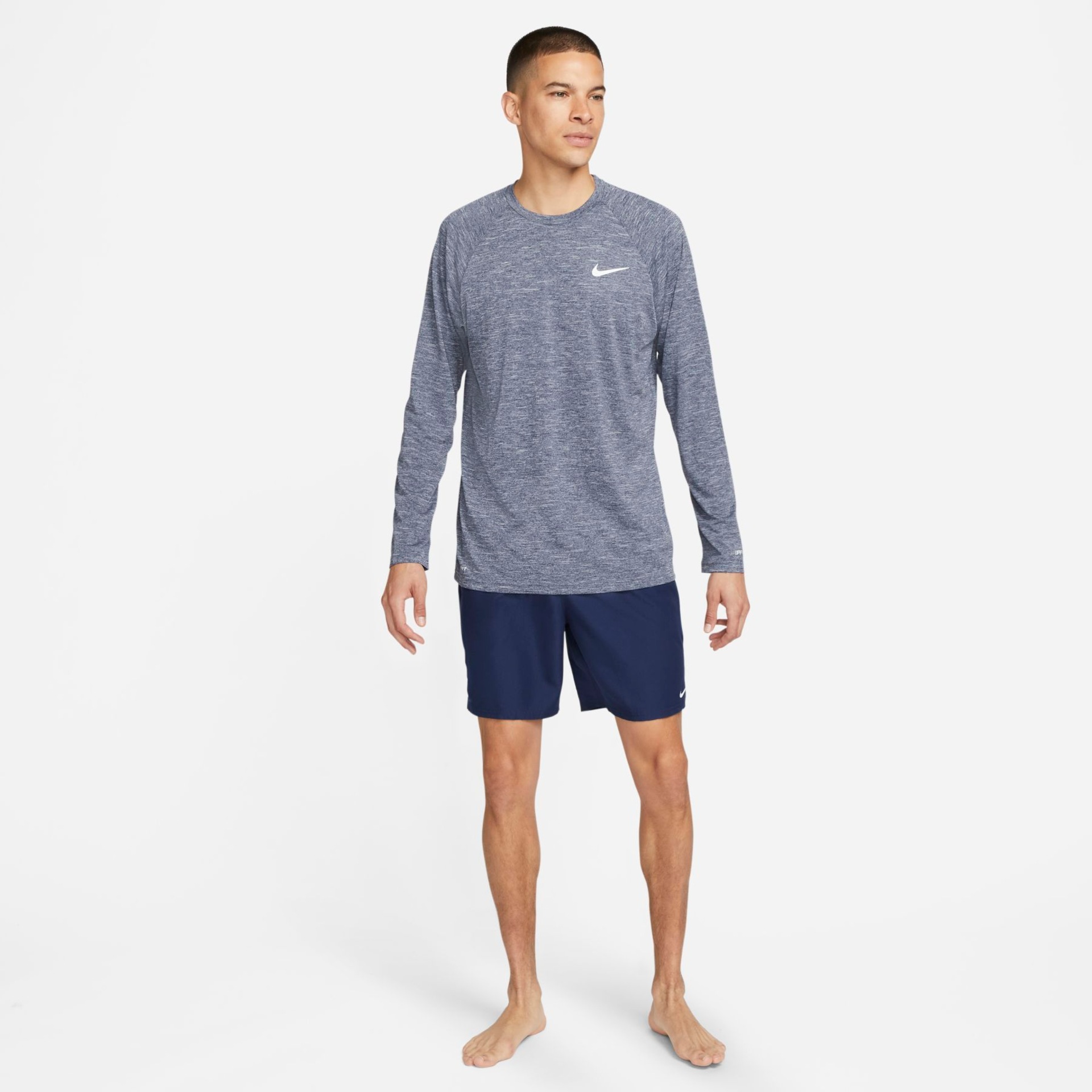 Camiseta Nike Hydroguard Heather UV Masculina - Foto 6