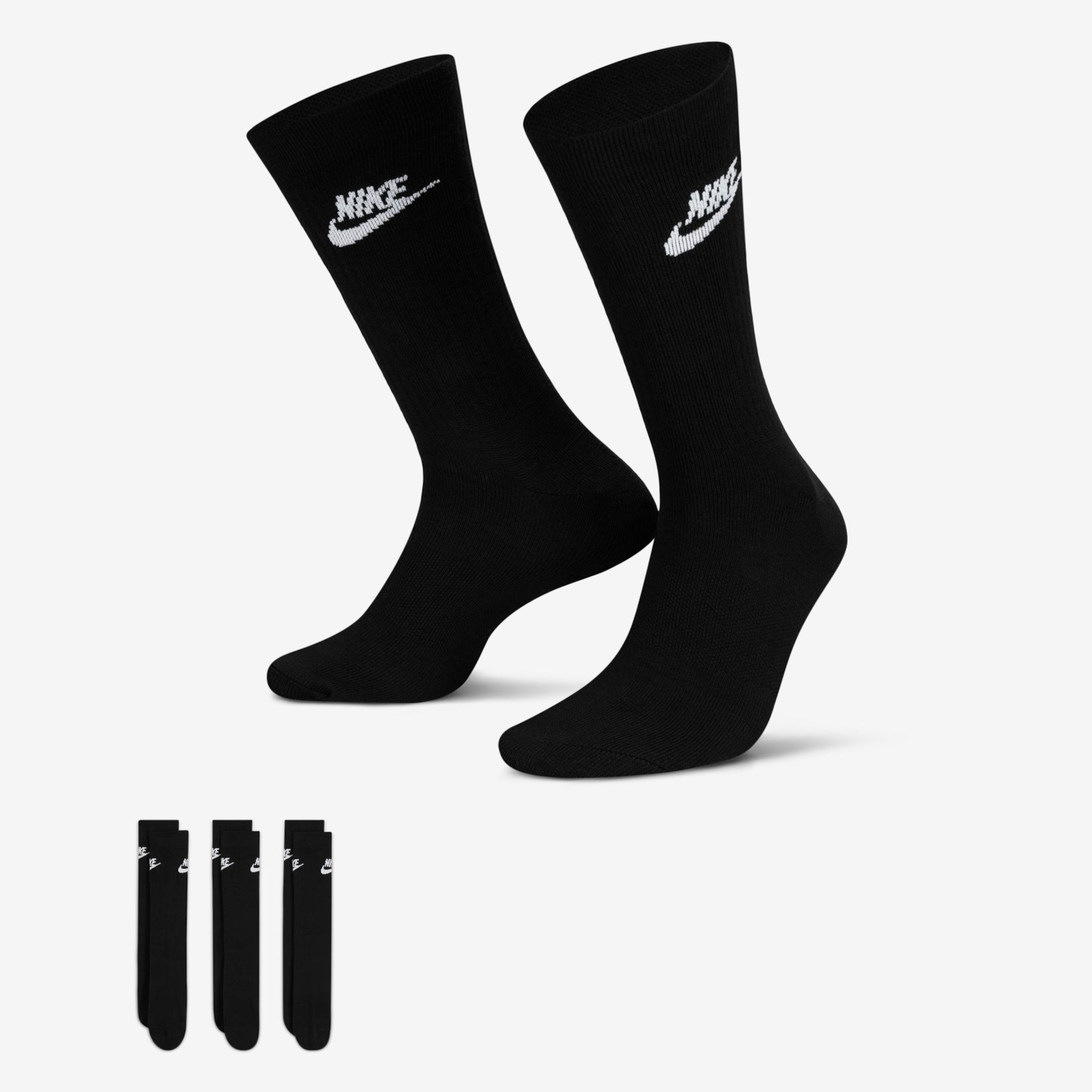 Meias Nike Sportswear Everyday Essential (3 Pares) Unissex - Foto 1