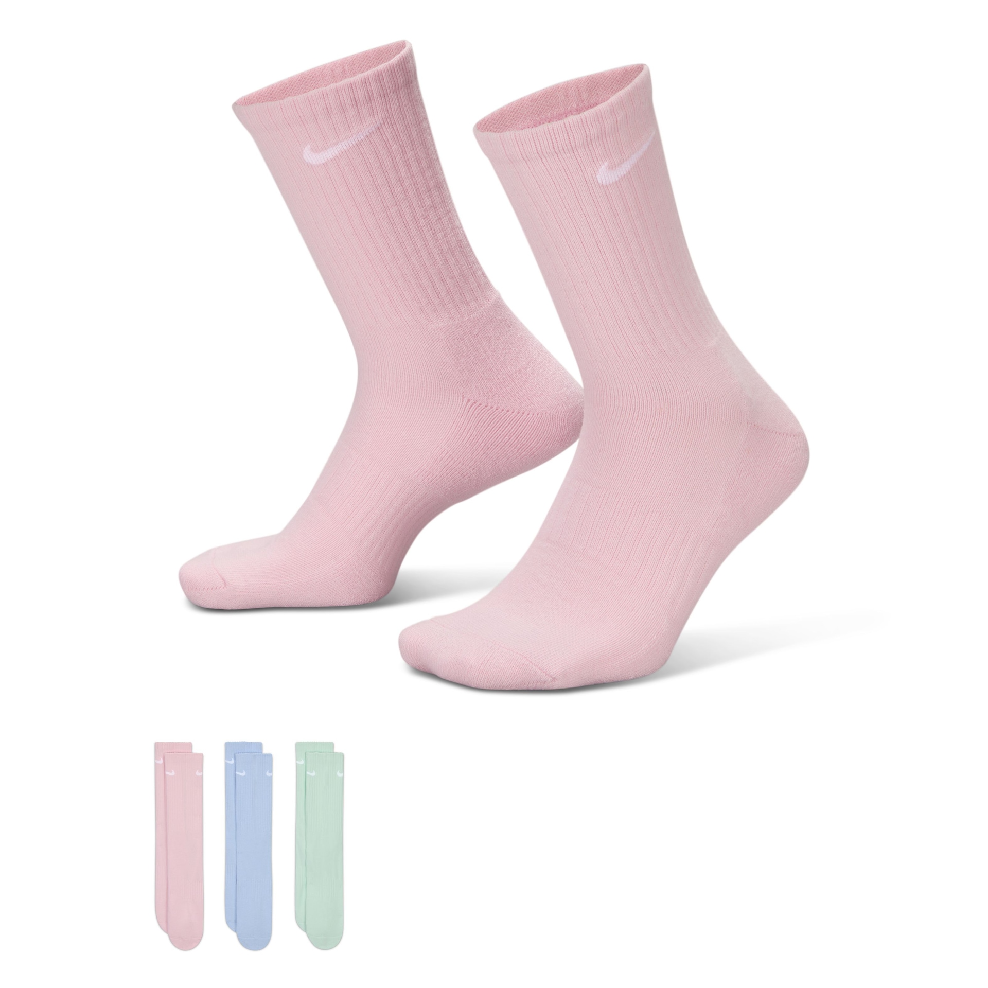 Meia Nike Everyday Cushioned (3 Pares) Unissex - Foto 1