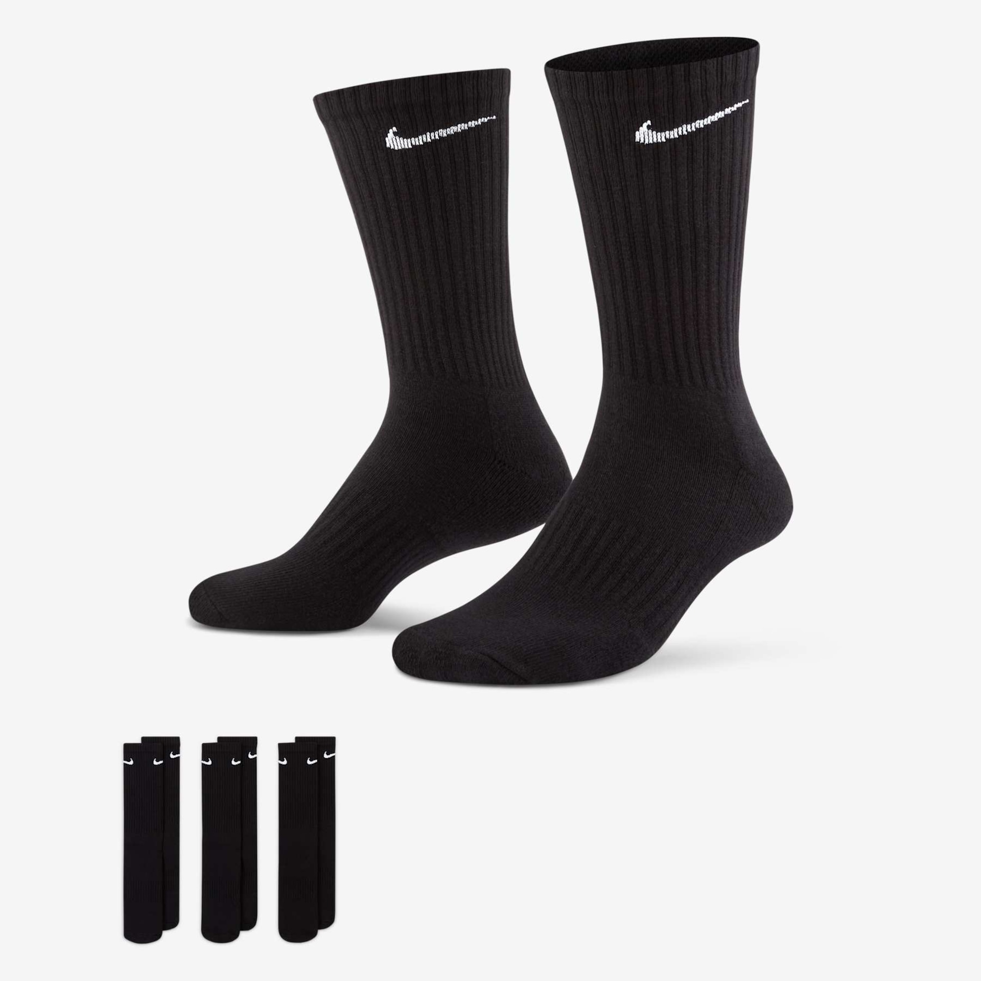 Meia Nike Everyday Cushioned (3 Pares) Unissex - Foto 5