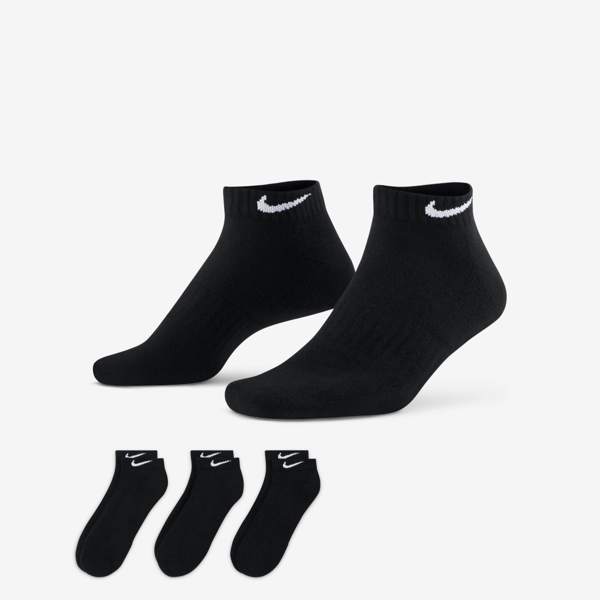 Meia Nike Everyday Cushion (3 pares) Unissex - Foto 1