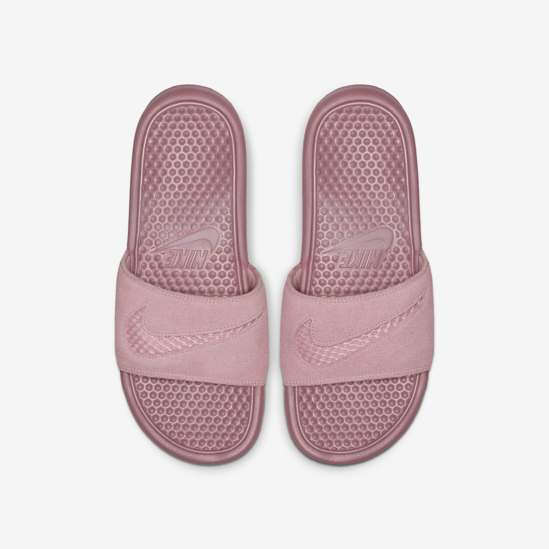 Chinelo Nike Benassi 'Just Do It' Leather Feminino - Foto 1