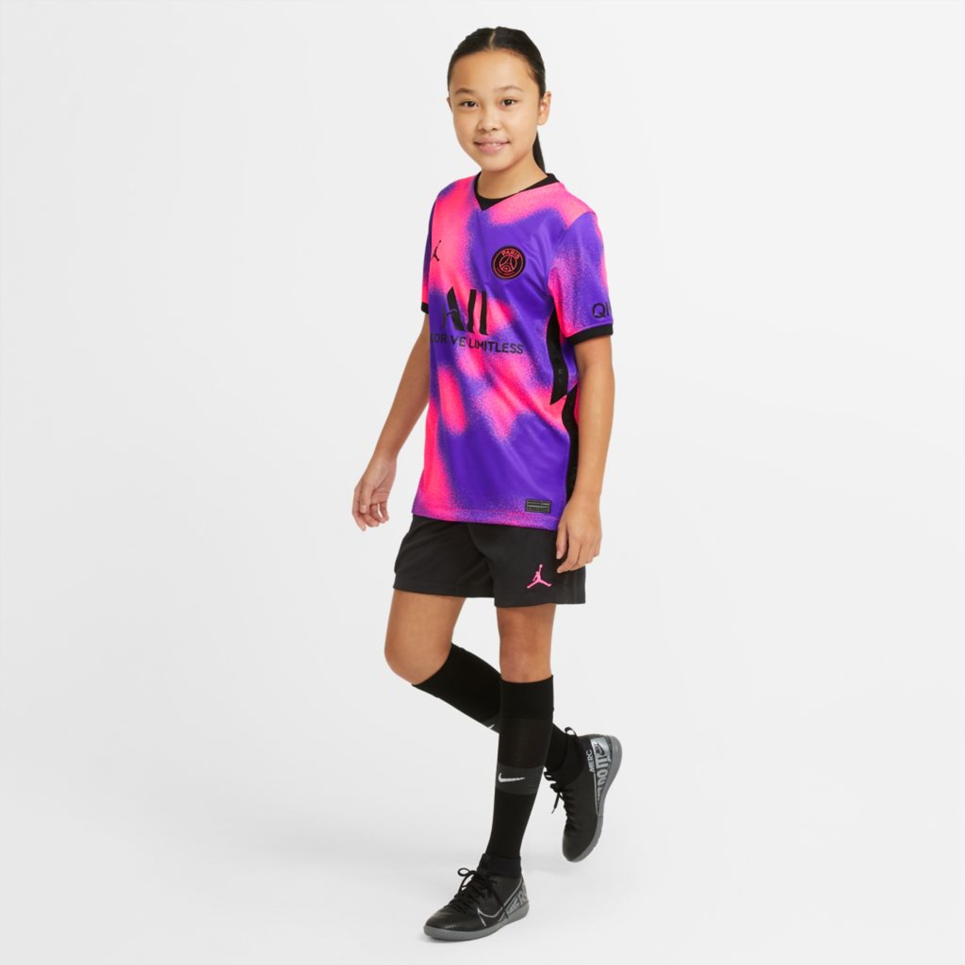 Camisa Nike PSG IV 2020/21 Torcedor Pro Infantil - Foto 7