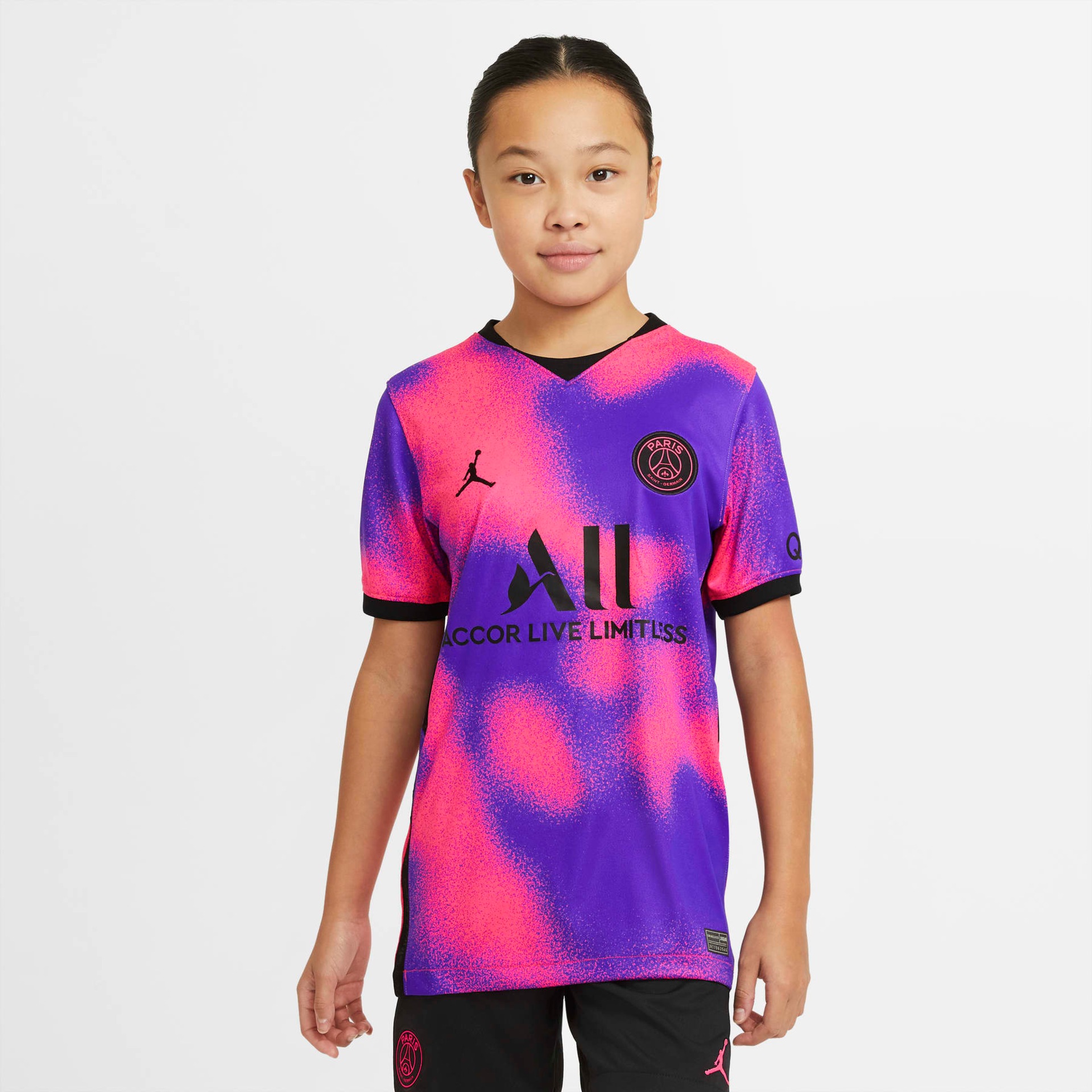 Camisa Nike PSG IV 2020/21 Torcedor Pro Infantil - Foto 1