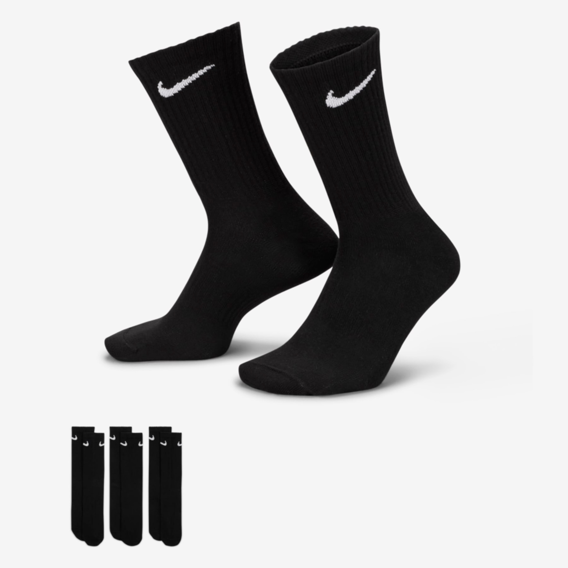 Meia Nike Everyday Lightweight Training Crew (3 Pares) Masculina - Foto 4