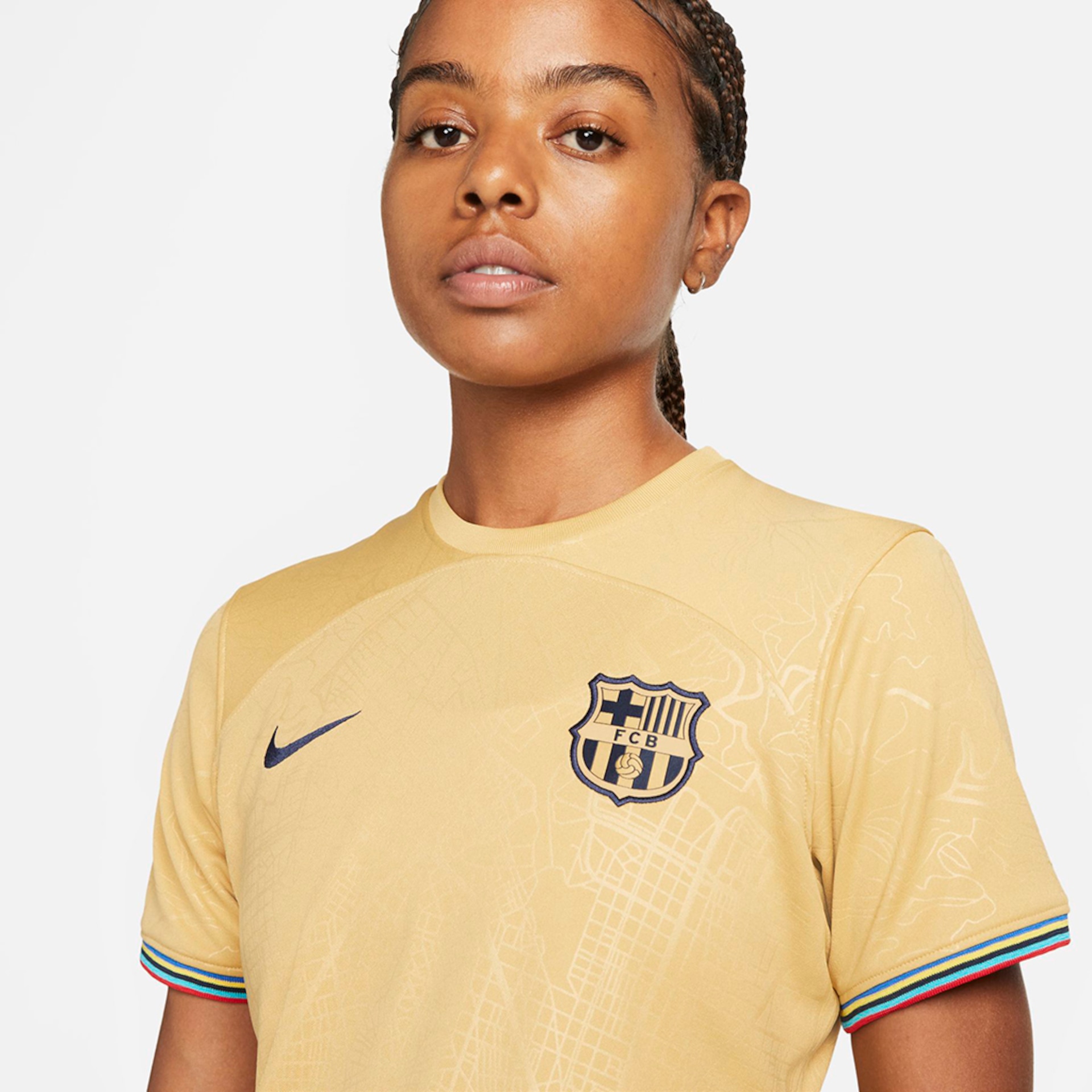 Camisa Nike Barcelona II 2022/2023 Torcedora Pro Feminina - Foto 3