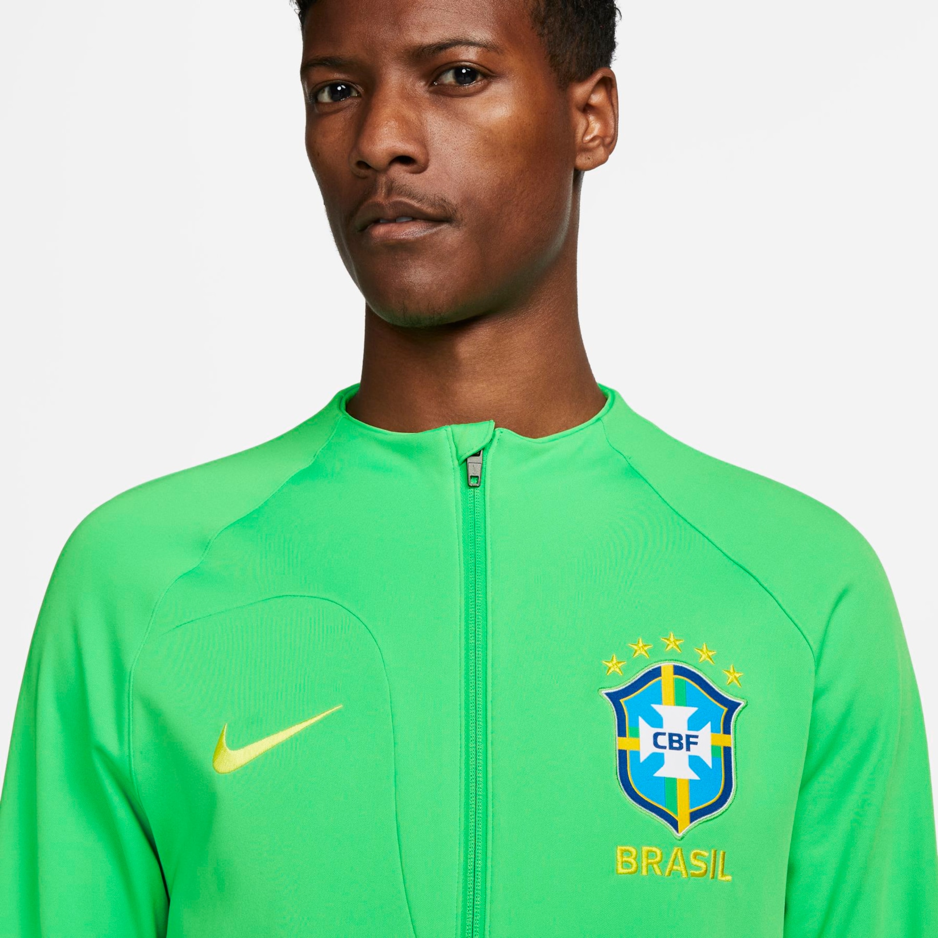 Jaqueta Nike Brasil Dri-fit Hino Masculina - Foto 3