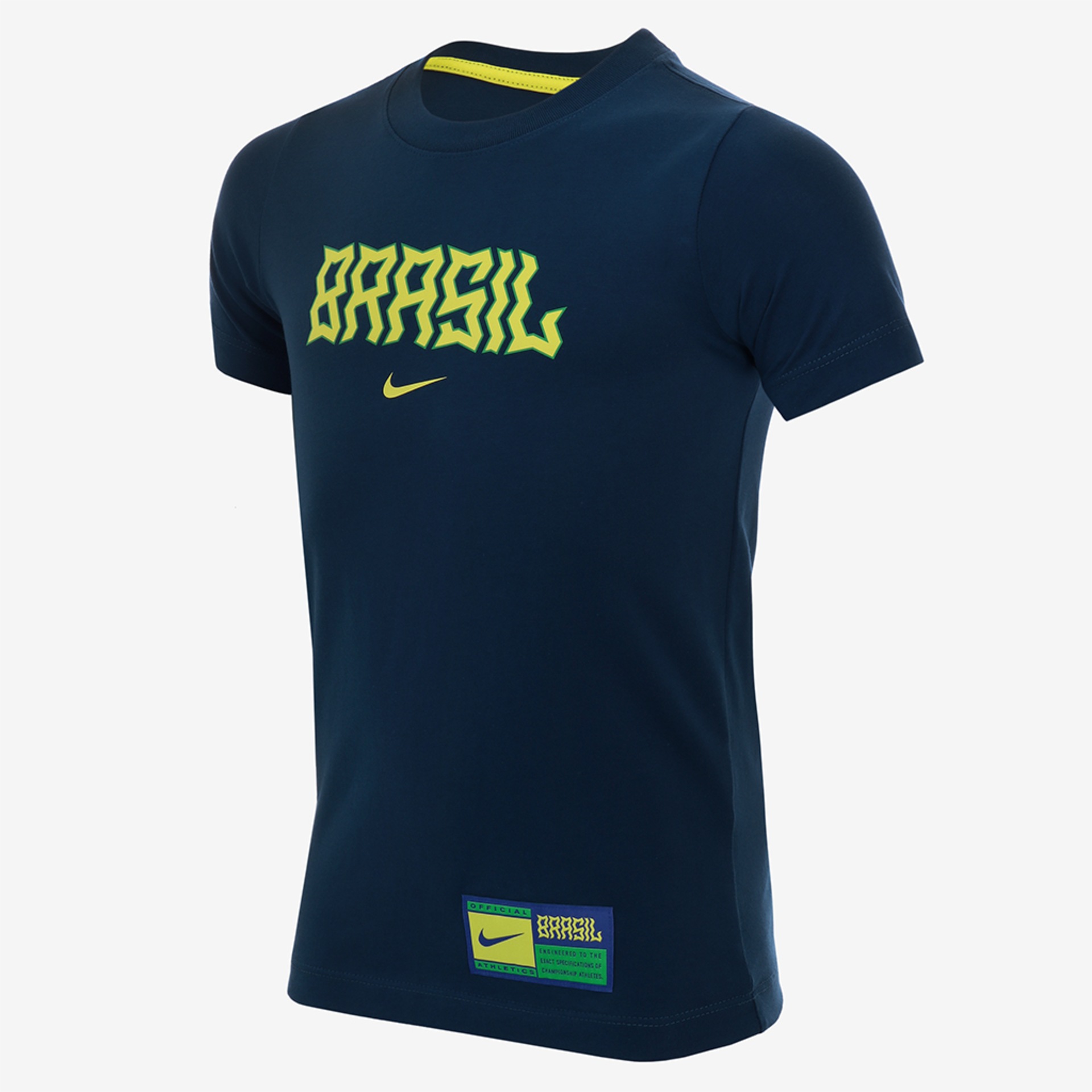 Camiseta Nike Brasil 22 Swoosh Infantil - Foto 1