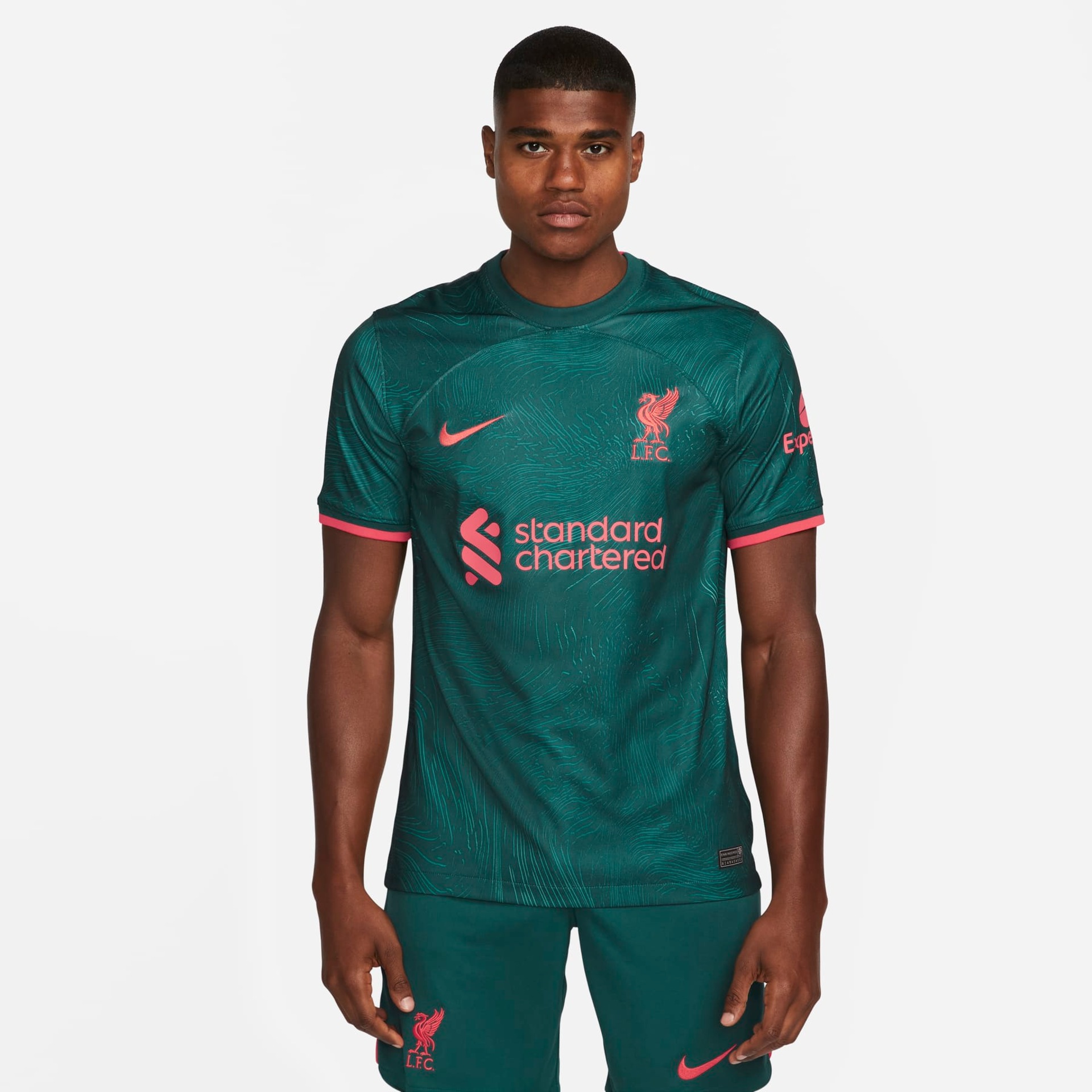 Camisa Liverpool Pré Jogo 22/23 Nike Champions League Masculina