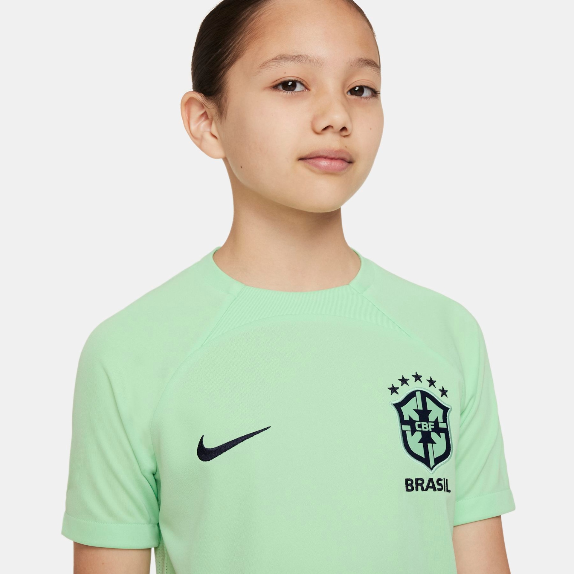 Camiseta Nike Brasil Academy Pro Infantil - Foto 3