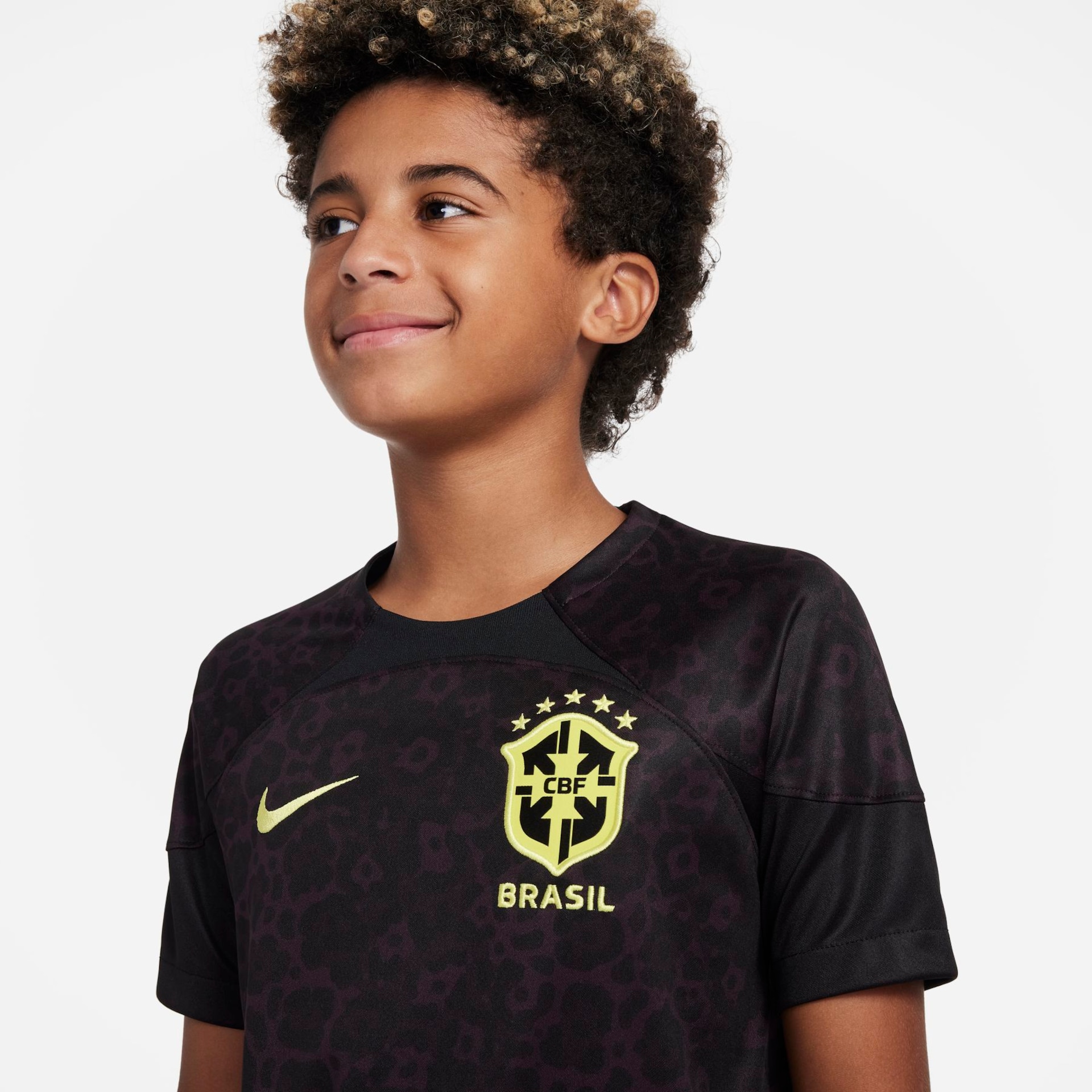 Camisa de Goleiro Nike Brasil 2022/23 Torcedor Pro Infantil - Foto 3