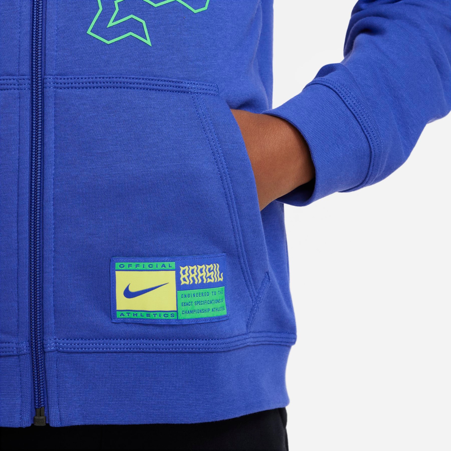 Blusão Nike Brasil Club Fleece Infantil - Foto 4